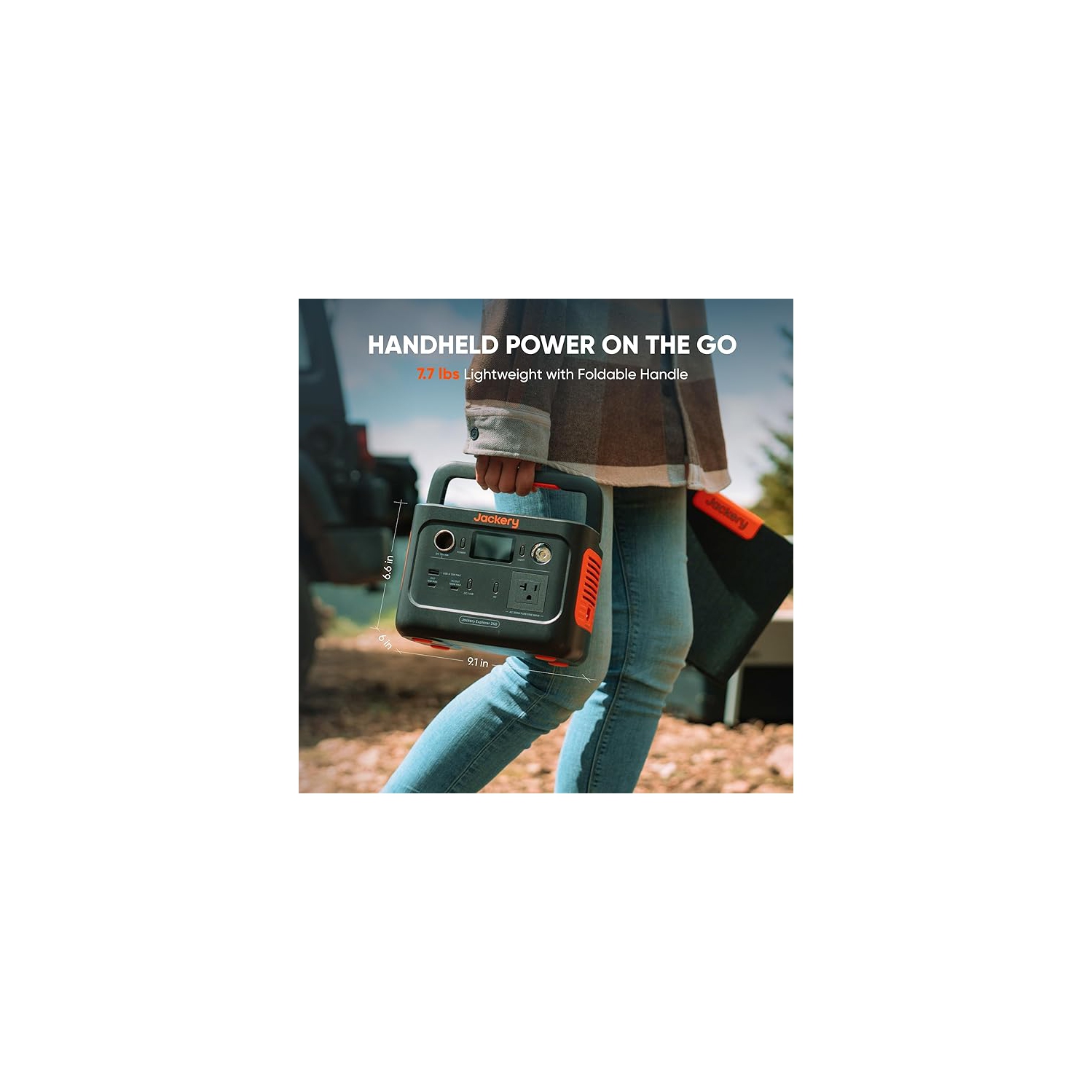 Jackery Explorer 240 V2 Portable Power Station 2024 Version, 1Hr Fast Charging, Versatile Scenarios -Outdoor Camping, RV Travel