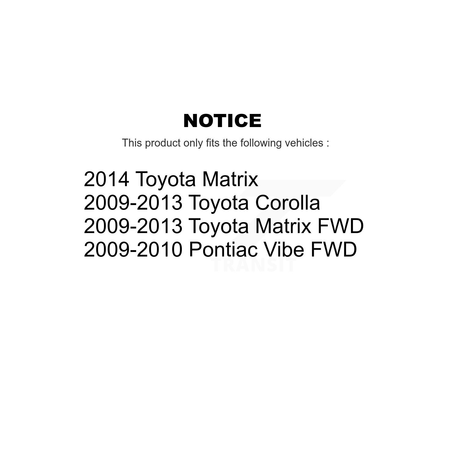 Rear Suspension Struts Pair For Toyota Corolla Matrix Pontiac Vibe K78-100711