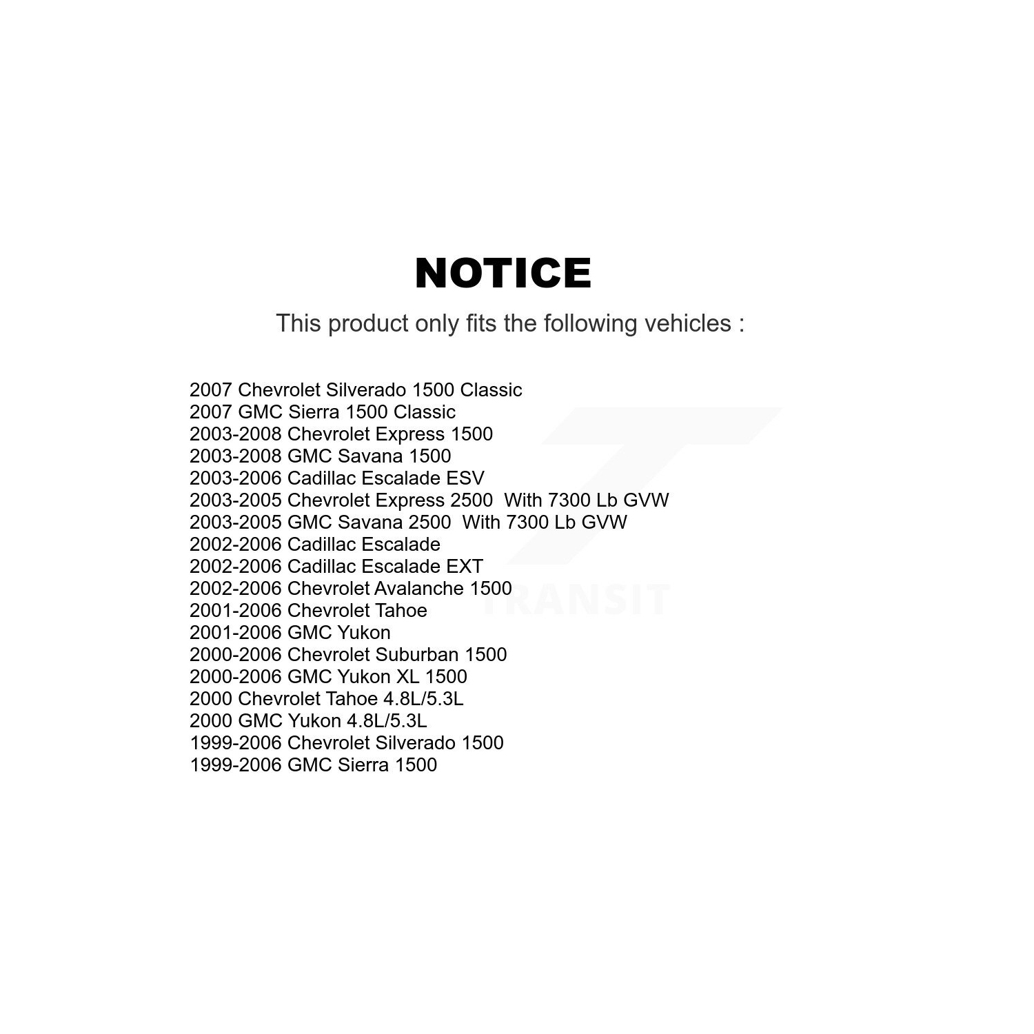 Front Upper Suspension Ball Joint 72-K6540 For Chevrolet GMC Silverado 1500 Sierra Avalanche Express