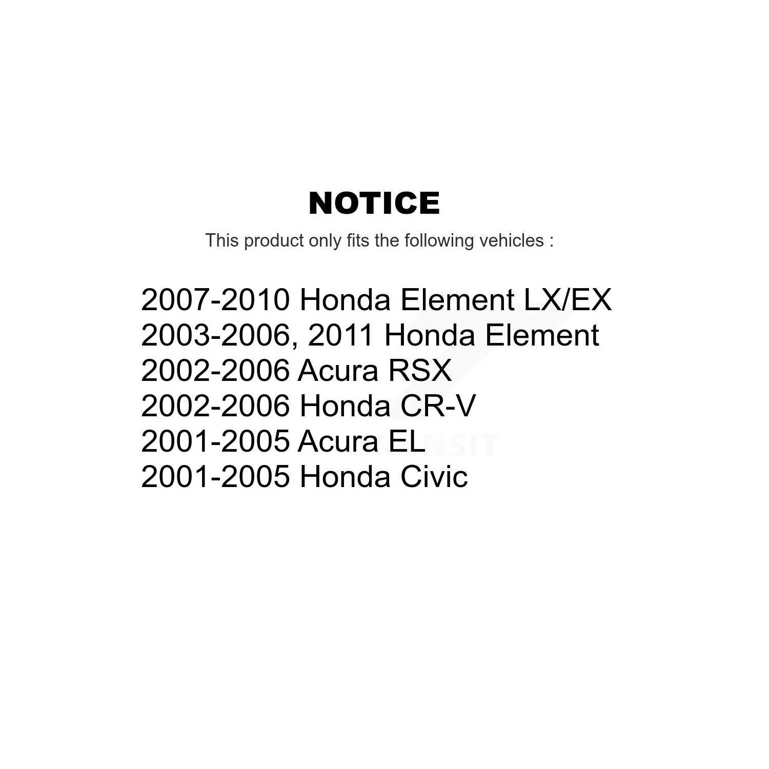 Front Suspension Link Kit For Honda Civic CR-V Acura Element EL RSX K72-100325