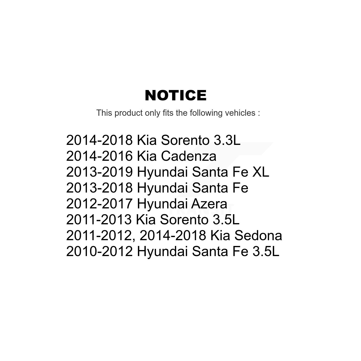 Filtre à huile à cartouche pour Kia Sorento Hyundai Santa Fe Sedona XL Cadenza K56-100235