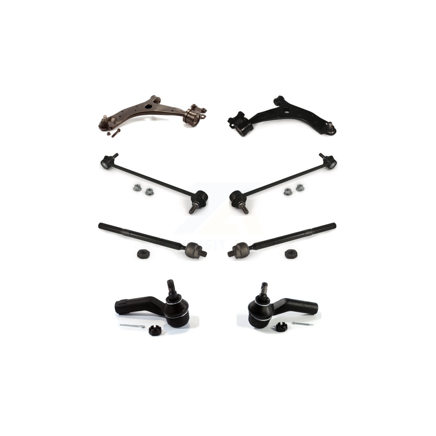 Front Suspension Control Arm & Ball Joint Tie Rod End Link Kit For Mazda 3 5 Sport K72-100149