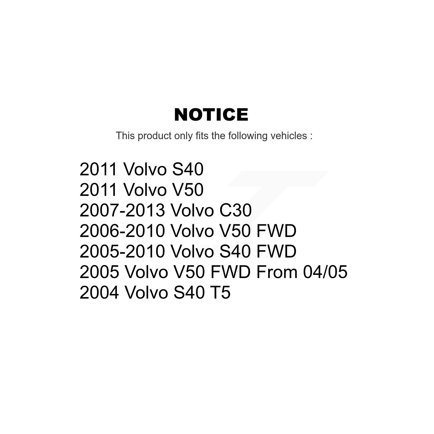 Rear Shock Absorber 78-5617 For Volvo S40 C30 V50