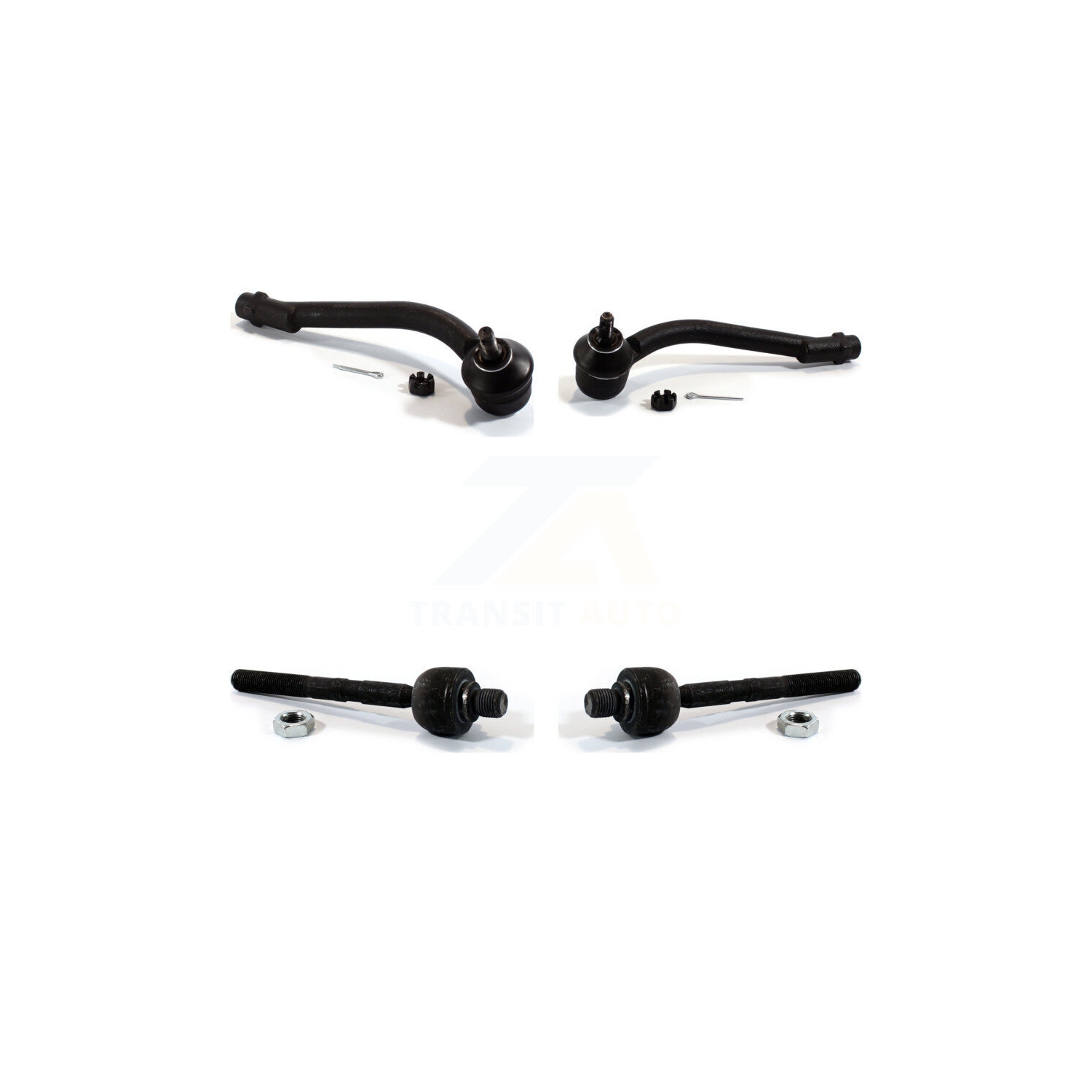 Front Outer & Inner Steering Tie Rod End Kit For Hyundai Elantra Kia Forte Koup Forte5 K72-101414