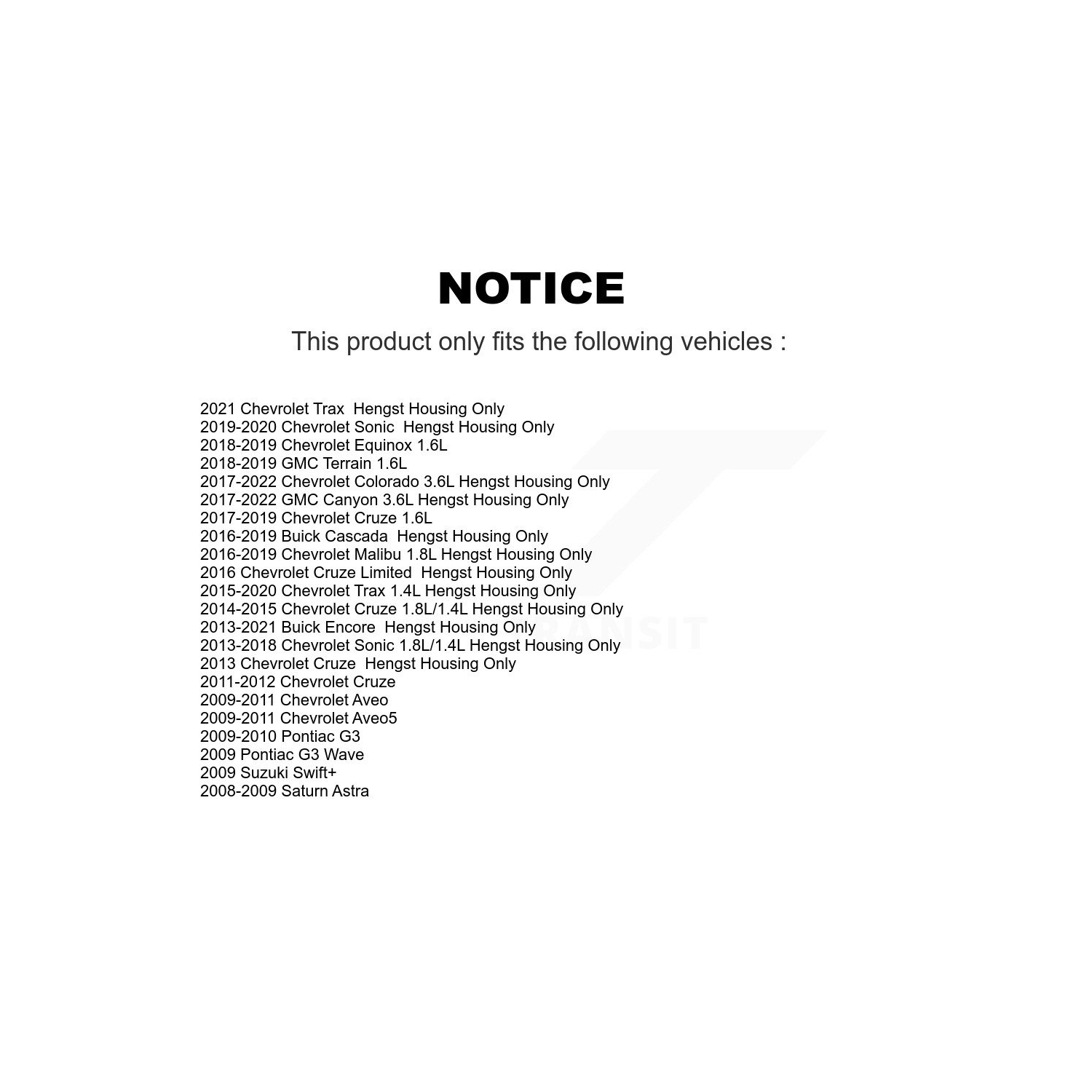 Filtre à huile à cartouche pour Chevrolet Cruze Buick Encore GMC Trax Equinox K56-100236