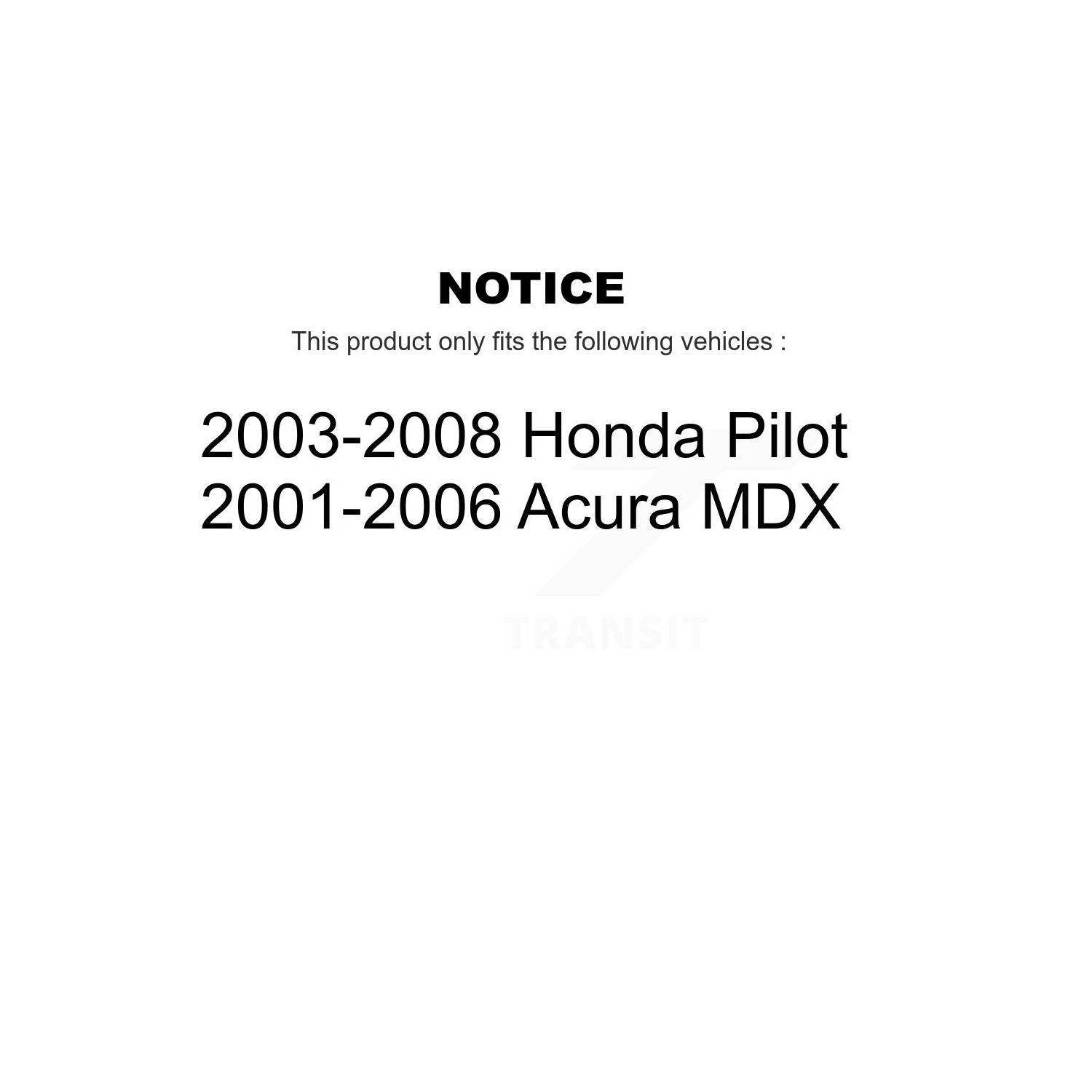 Paire d'amortisseurs de suspension arrière pour Honda Pilot Acura MDX K78-100289