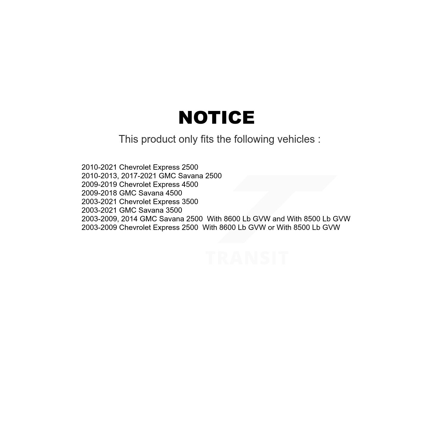 Front Lower Suspension Ball Joint 72-K6711 For GMC Chevrolet Savana 2500 Express 3500 4500