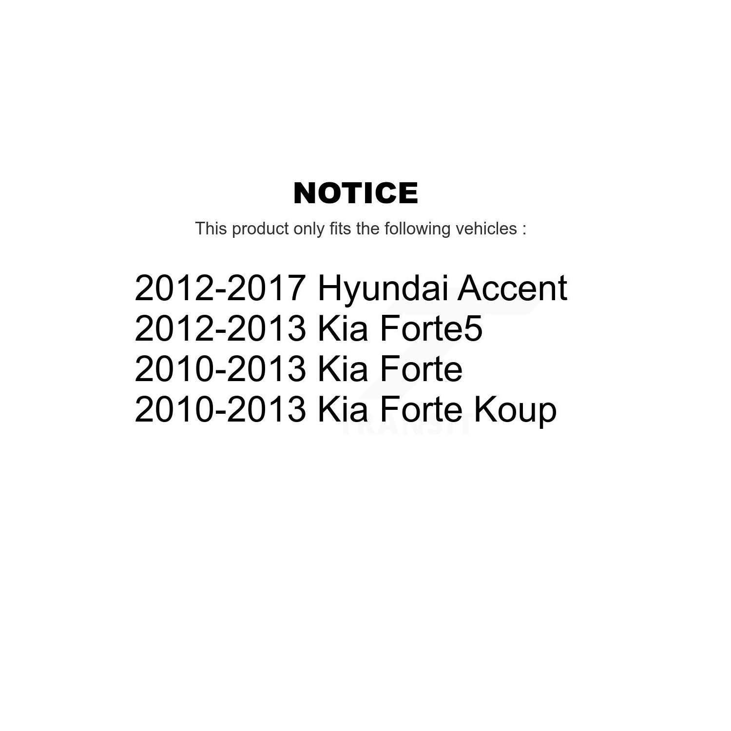 Amortisseur arrière 78-5672 pour Hyundai Accent Kia Forte Koup Forte5