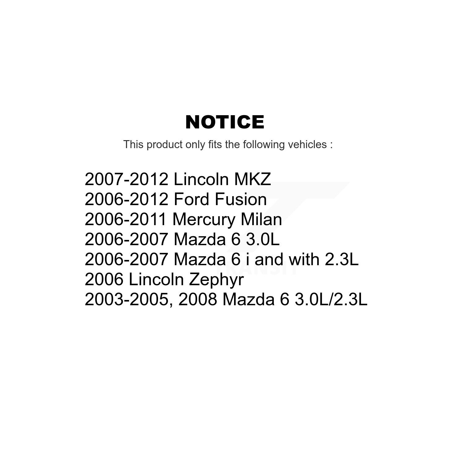 Rear Shock Absorbers Pair For Ford Fusion Mazda 6 Lincoln MKZ Zephyr Mercury Milan K78-100341