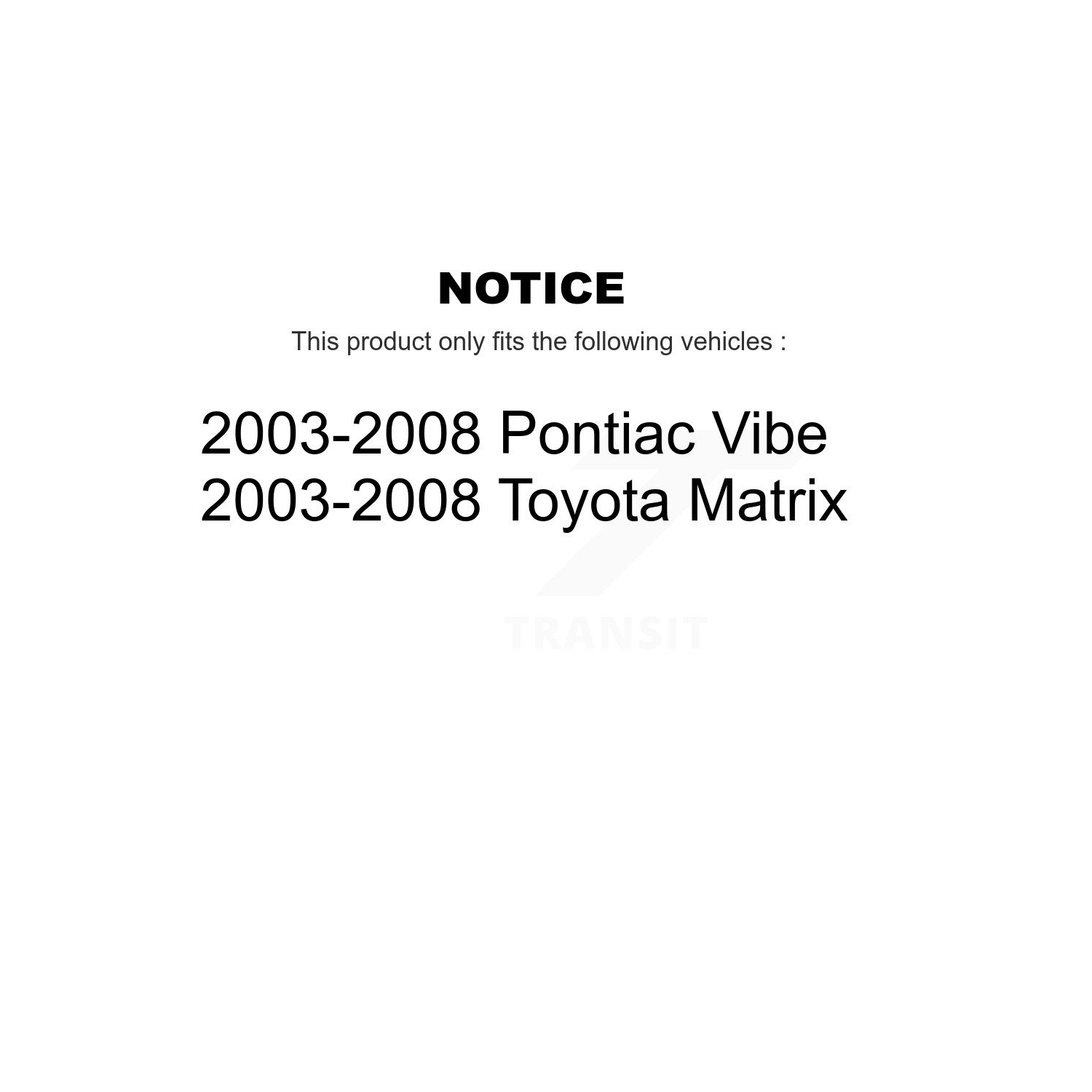 Front Suspension Struts Kit For 2003-2008 Toyota Matrix Pontiac Vibe K78-100782