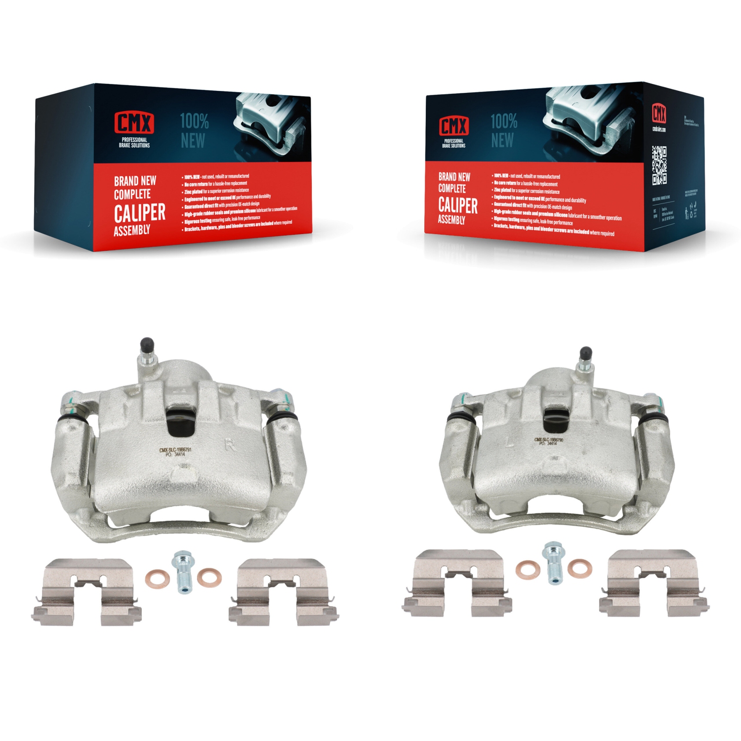 thumbnail image 2 of Front Left & Right Brake Calipers With Brackets For Hyundai Elantra GT & Kia Forte 2012-2018 2 of 2