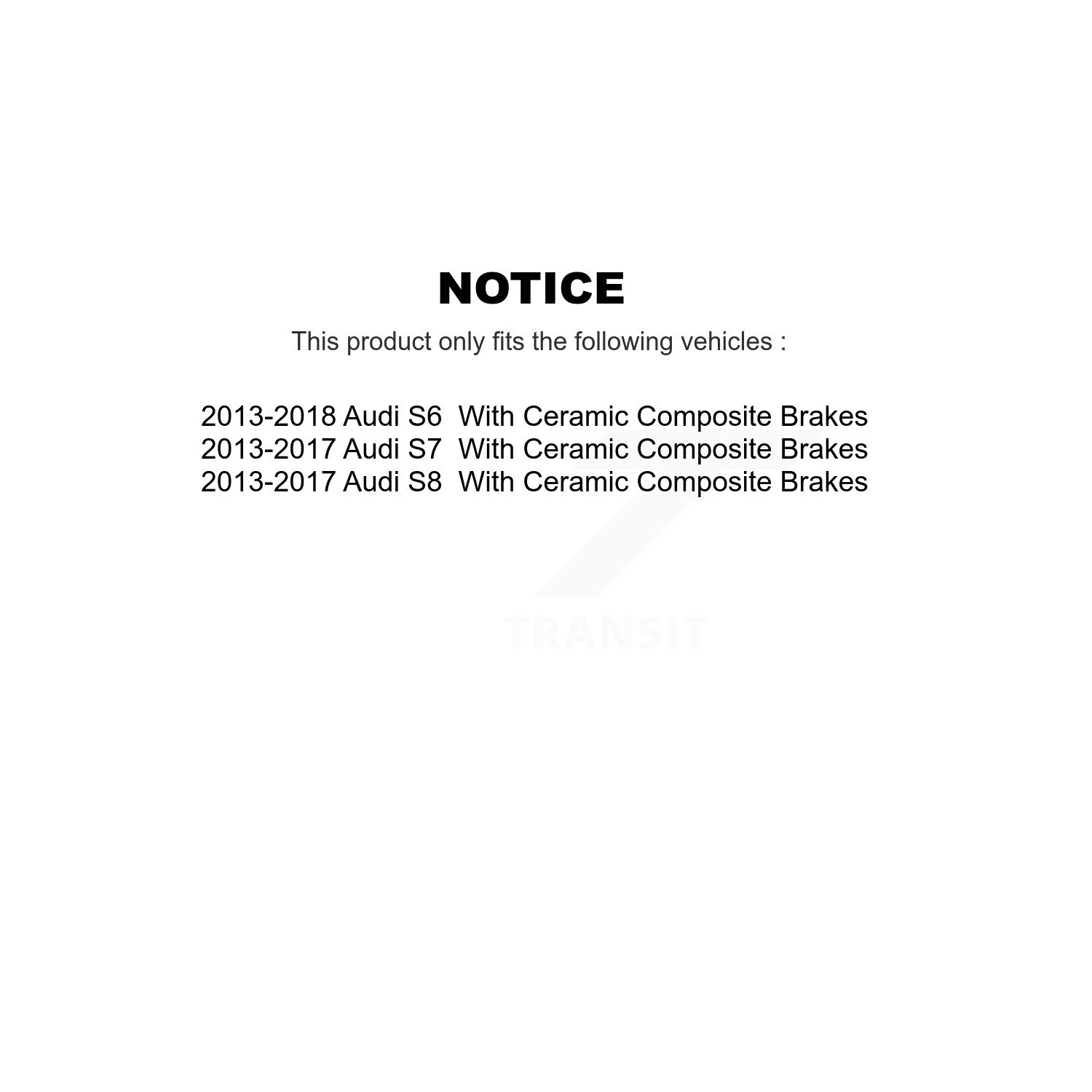 Rear Brake Rotors & Semi-Metallic Pad Kit For Audi S6 S7 S8 With Ceramic Composite Brakes K8F-104311