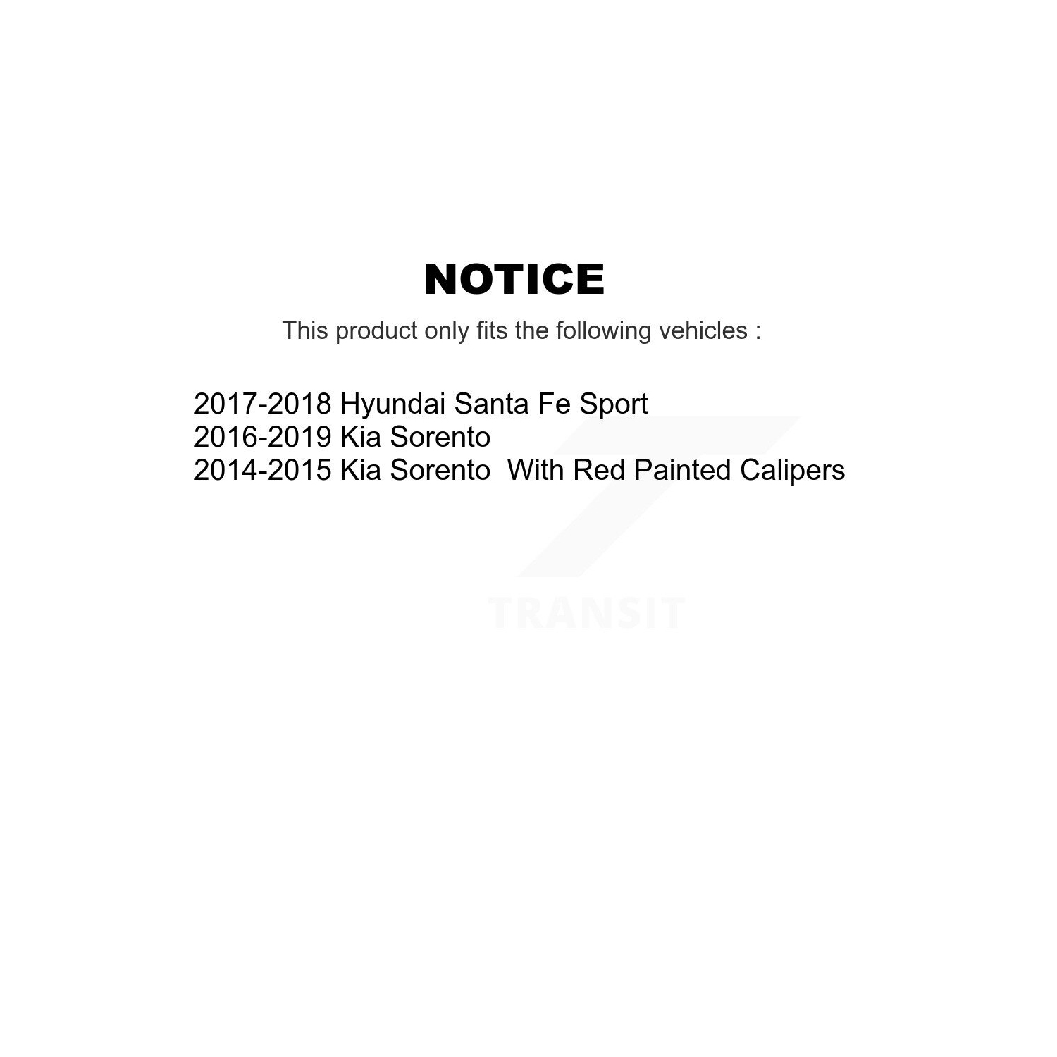 Ensemble disque d'étrier de frein arrière et plaquettes en céramique pour Kia Sorento Hyundai Santa Fe Sport KC8-101330N