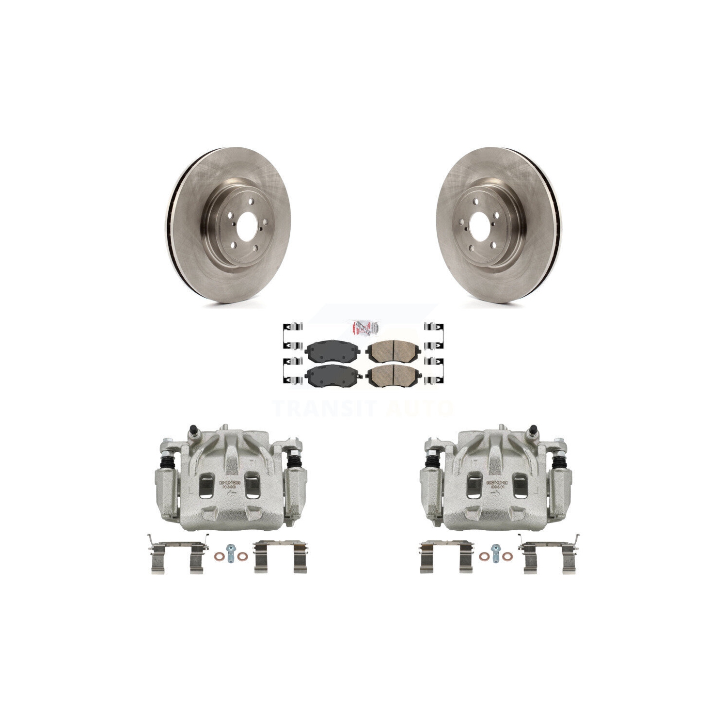 Ensemble de disques d'étrier de frein à disque avant et plaquettes en céramique pour Subaru Legacy KC8-100419N