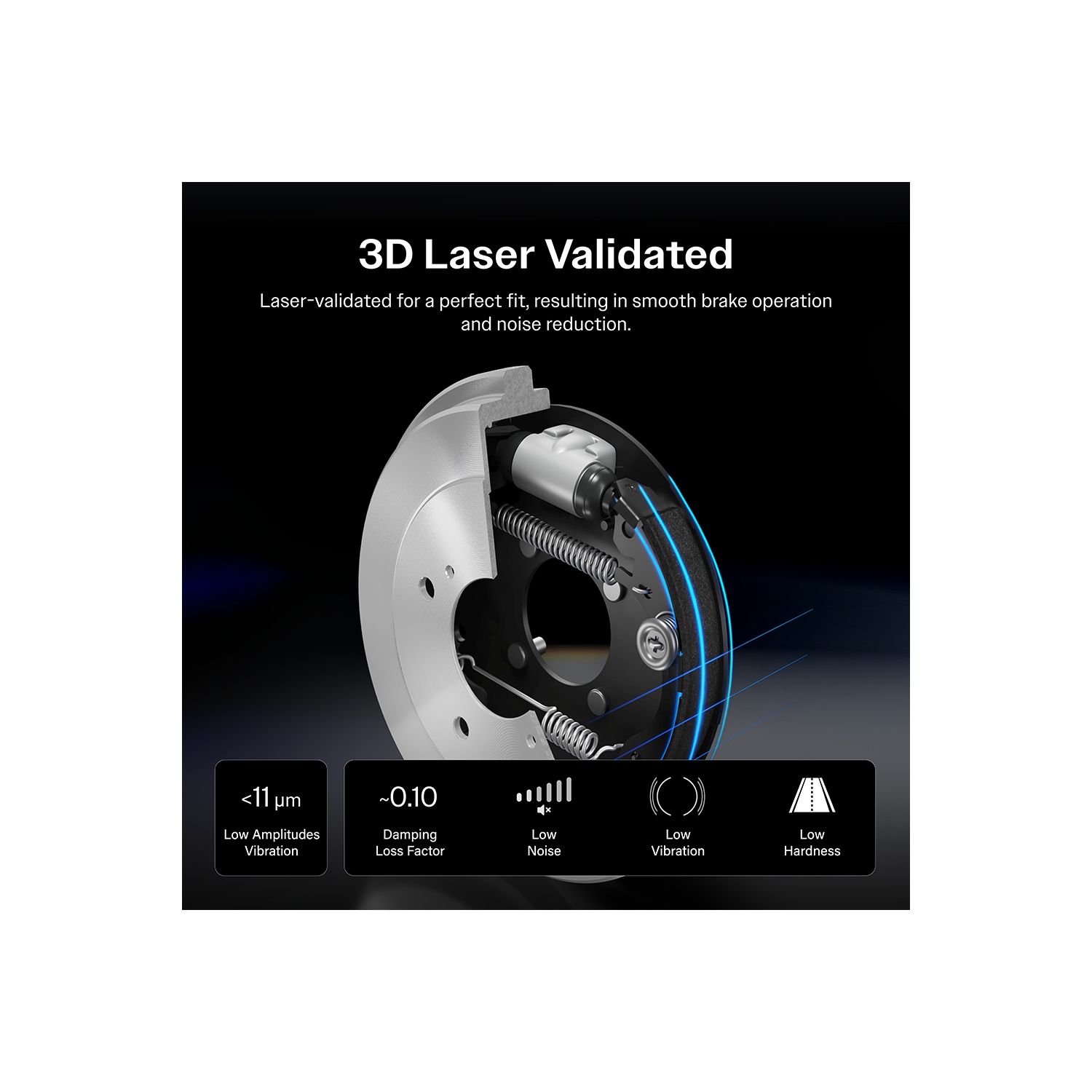 Front Rear Ceramic Brake Pads & Drum Shoe Kit For 97-99 Cadillac DeVille Disc rear brakes KCN-100323