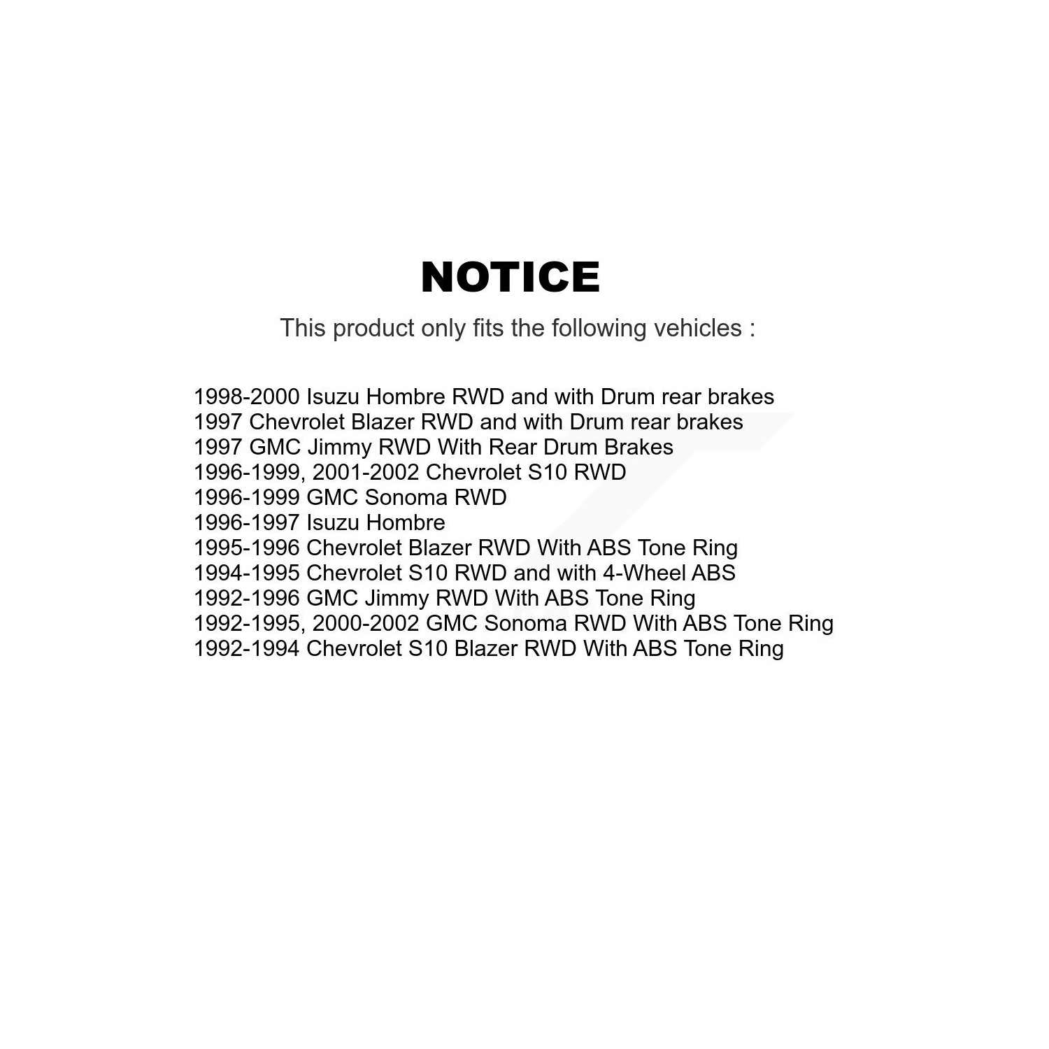 Front Rear Brake Caliper Rotors Drums Semi-Metallic Pads Kit For Chevrolet S10 GMC KC8-100740S