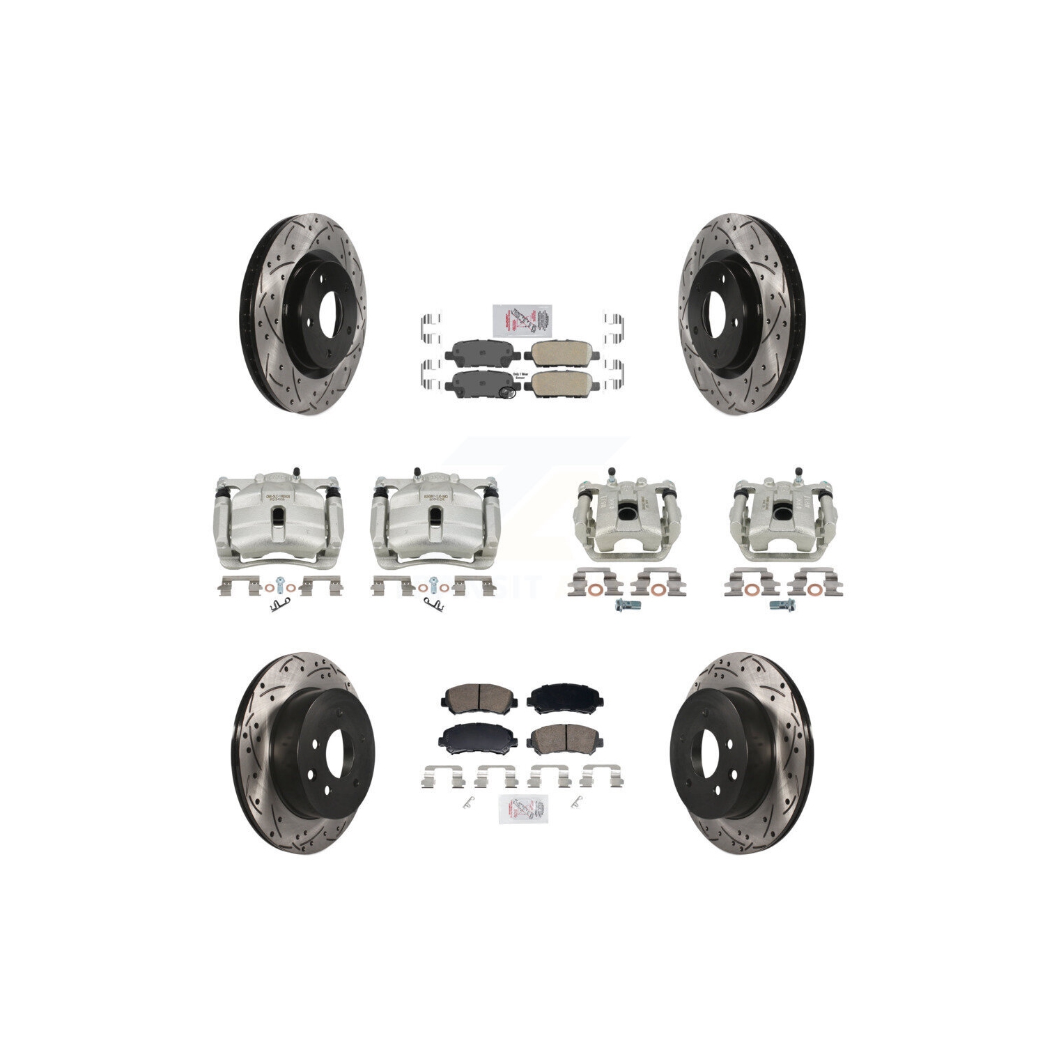 Jeu de plaquettes en céramique pour étrier de frein arrière avant pour Nissan Rogue Select KCD-101779N