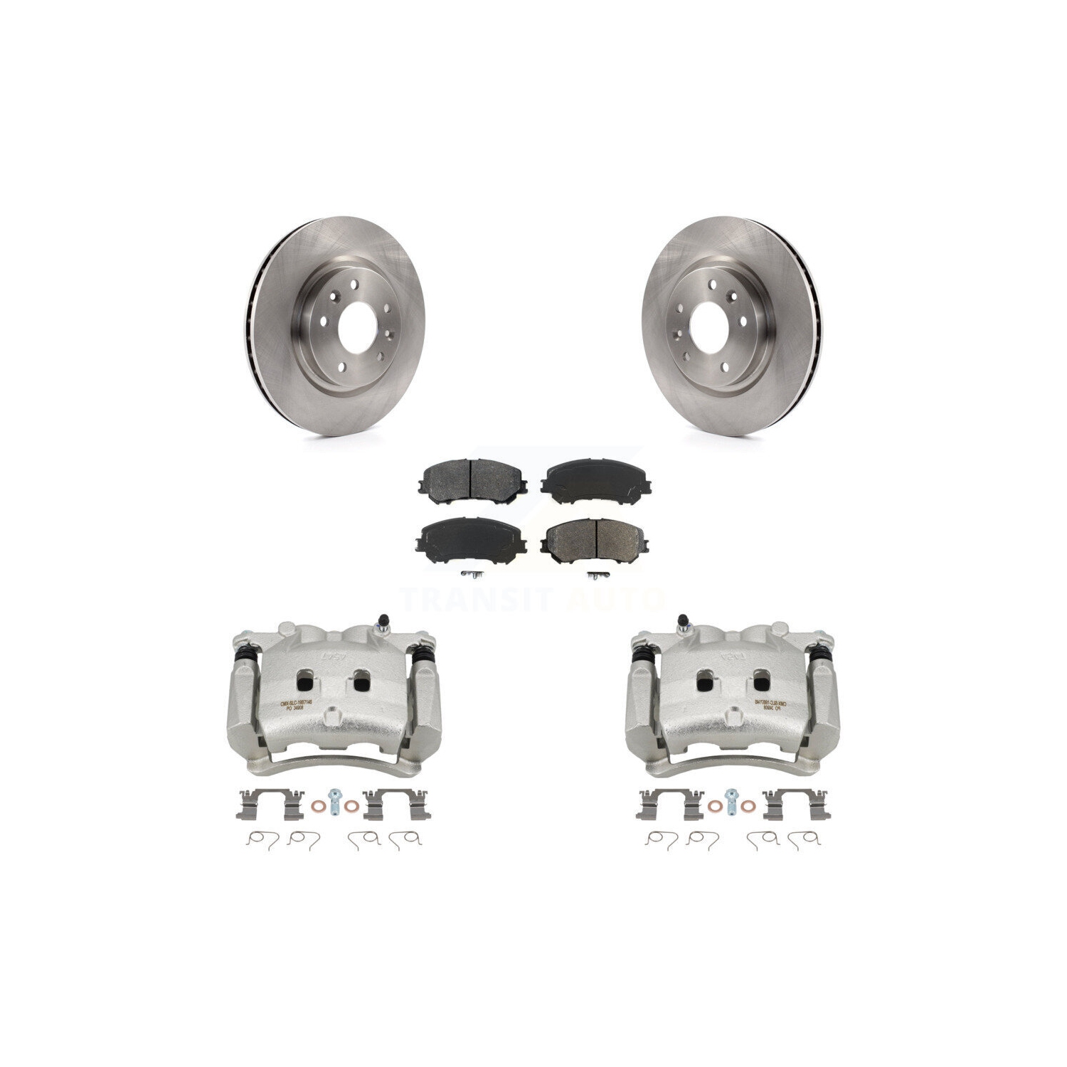 Jeu de plaquettes semi-métalliques pour frein d'étrier de frein avant pour Nissan Rogue sans 3ᵉ pour sièges de rangée KC8-100079S