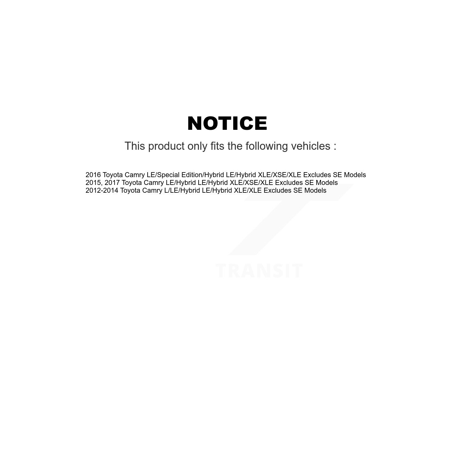 Front Right Shock Assembly And TOR Link Kit For Toyota Camry LE/Hybrid XLE/XLE KSS-105078