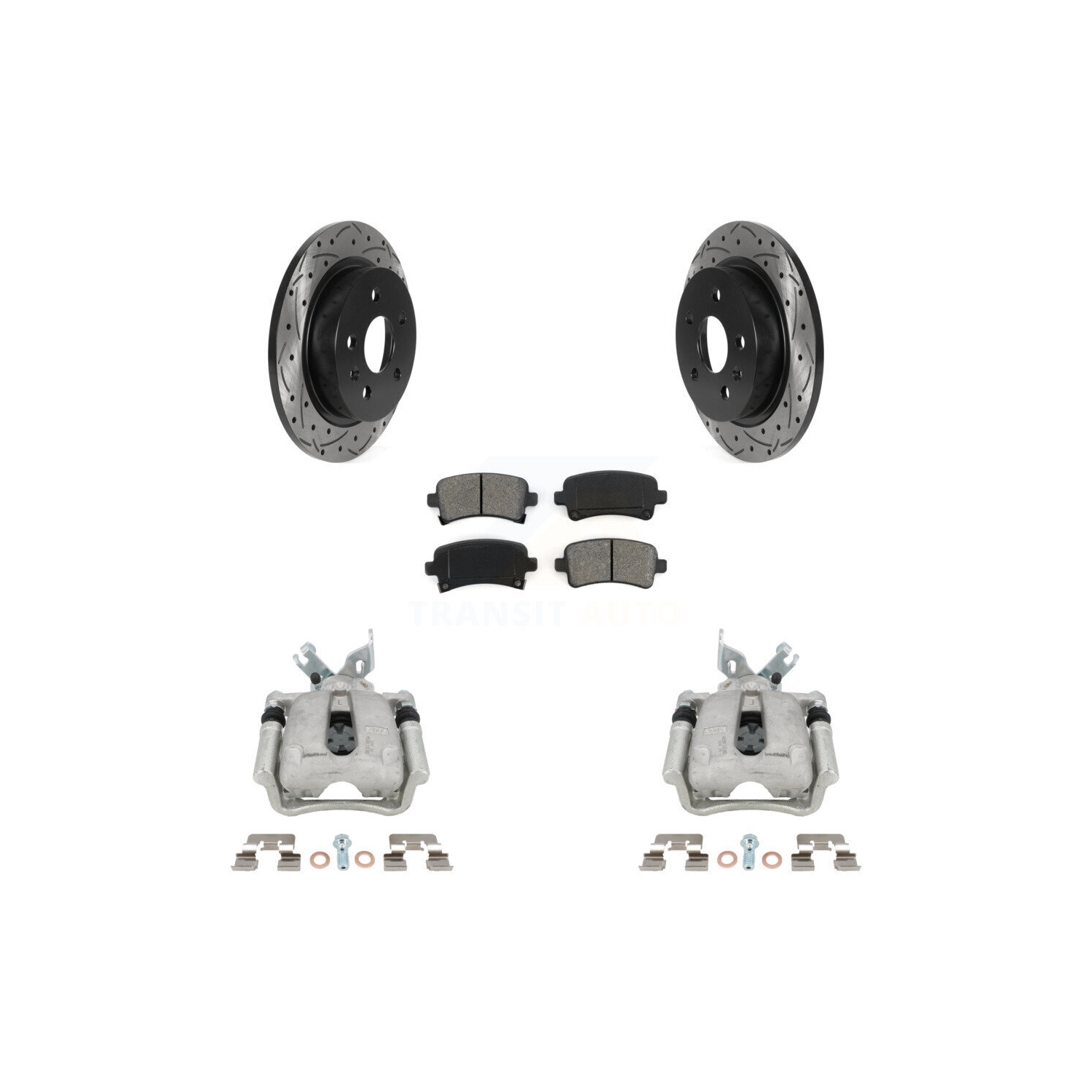 Jeu de plaquettes semi-métalliques pour étrier de frein arrière pour LaCrosse KCD-100521S de Buick Regal