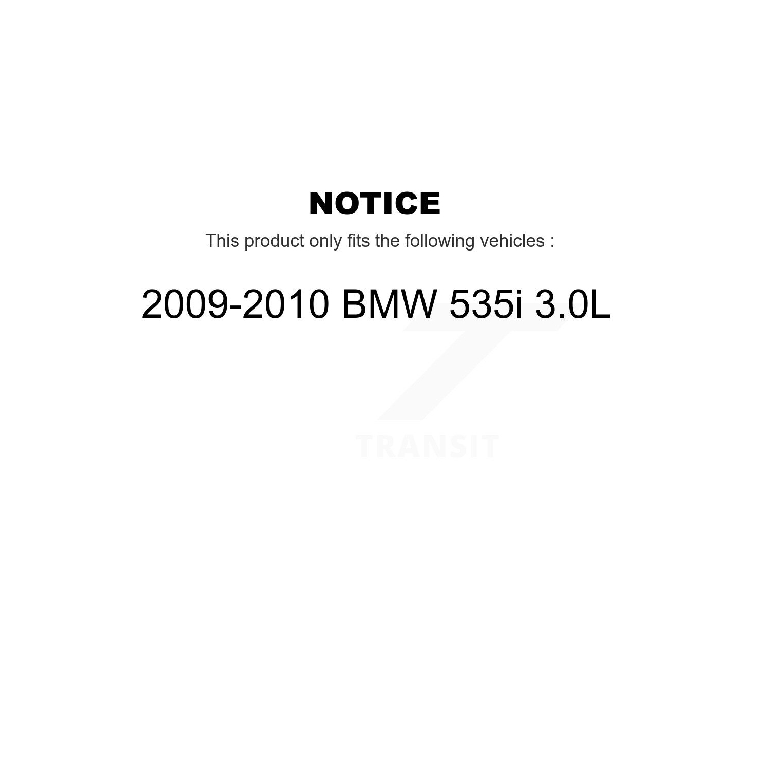 Plaquettes de frein à disque en céramique arrière et capteurs d'usure pour KNW-100922 3,0 L 2009-2010 de BMW 535i