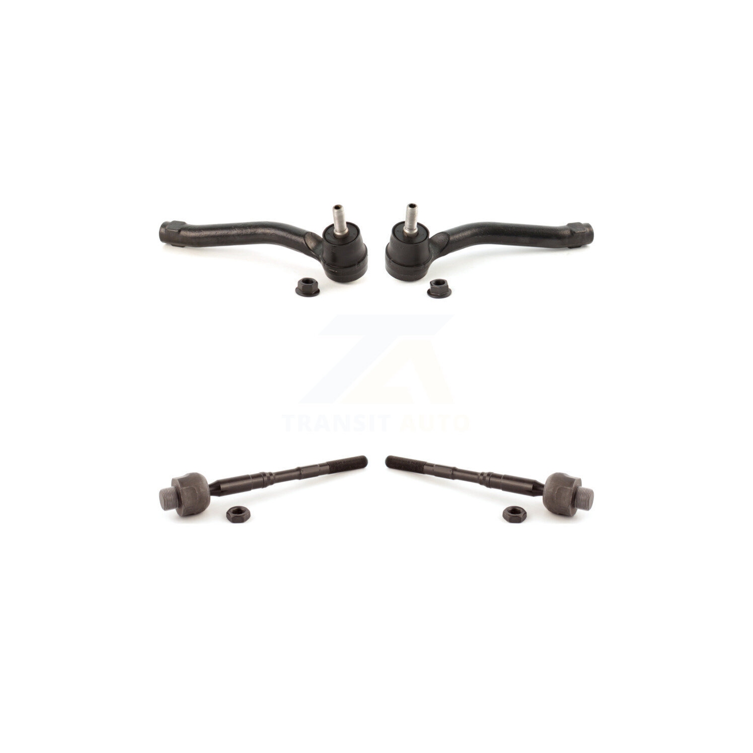 Front Outer & Inner Steering Tie Rod End Kit For Nissan Rogue Select KTR-104996