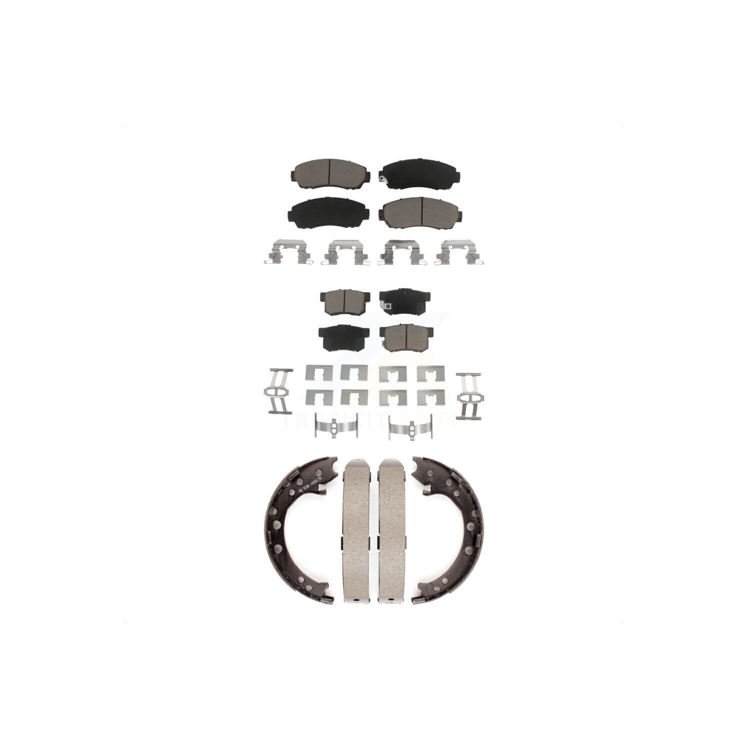 Ensemble de plaquettes de frein en céramique et de patins de stationnement avant arrière pour Acura RDX KCN-100126