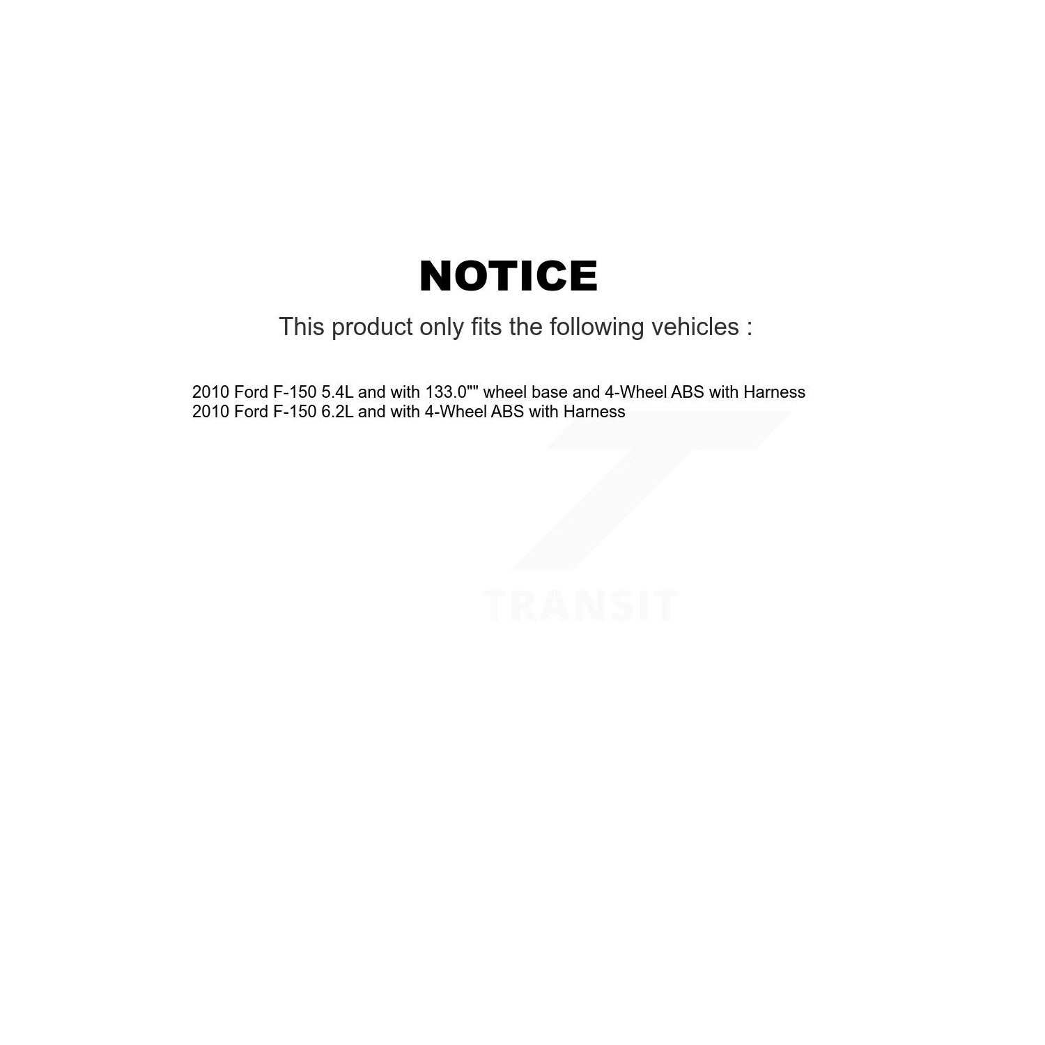 Rear Right ABS Wheel Speed Sensor SEN-2ABS2584 For Ford F-150 with Harness