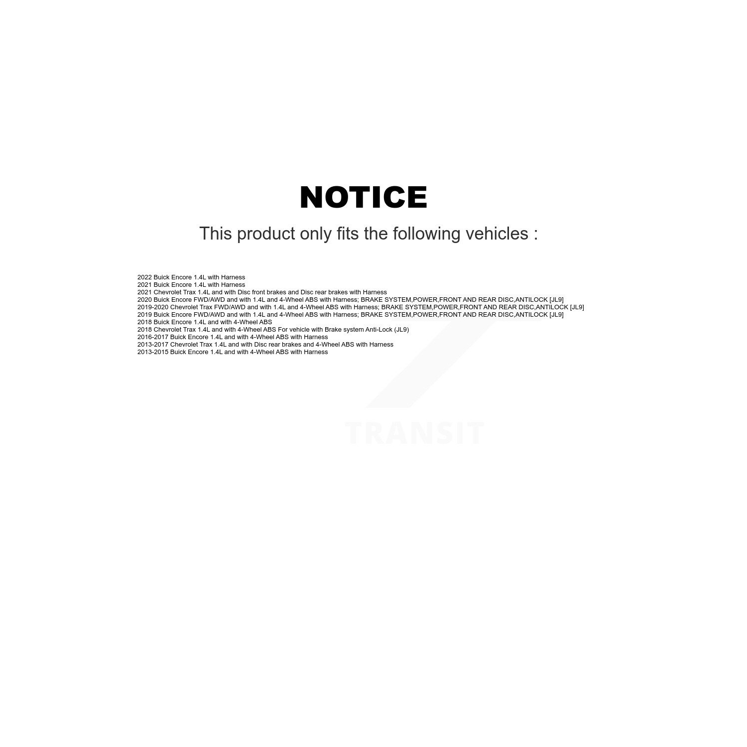 ABS Wheel Speed Sensor SEN-2ABS2910 For Buick Encore Chevrolet Trax