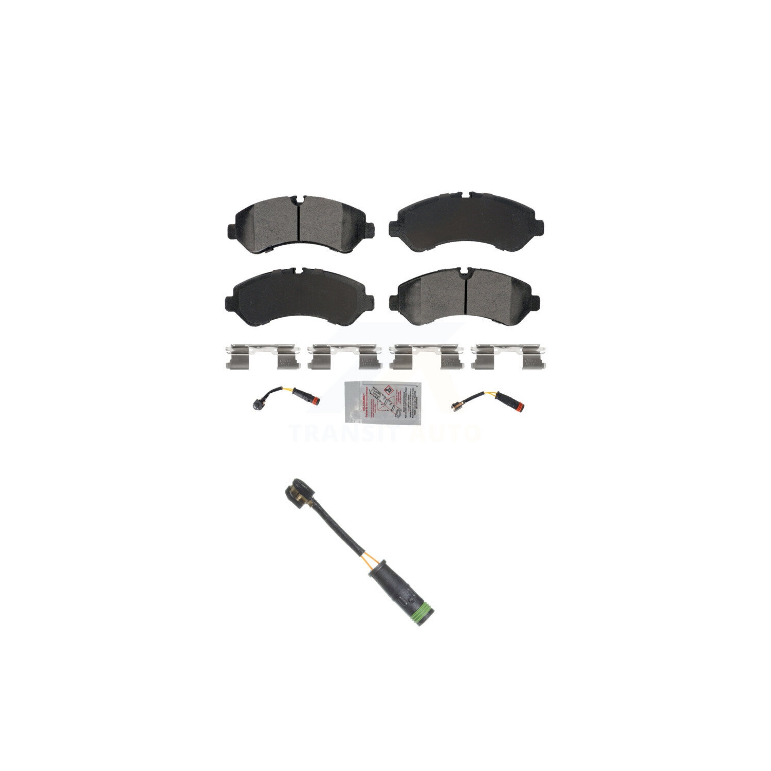 Rear Ceramic Brake Pad Extra Wear Sensor Kit For Mercedes-Benz Sprinter 4500 Freightliner KNW-101228
