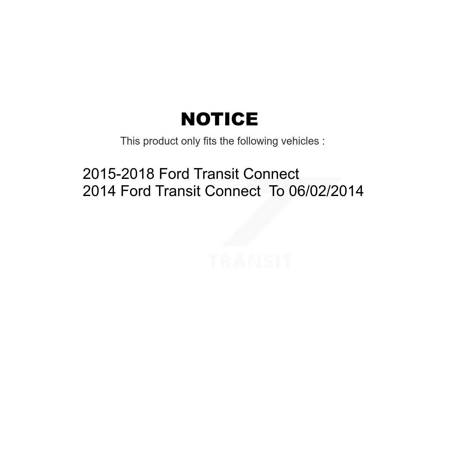 Amortisseur complet avant gauche et trousse de liaison TQ pour Ford Transit Connect KSS-104519 2014-2022