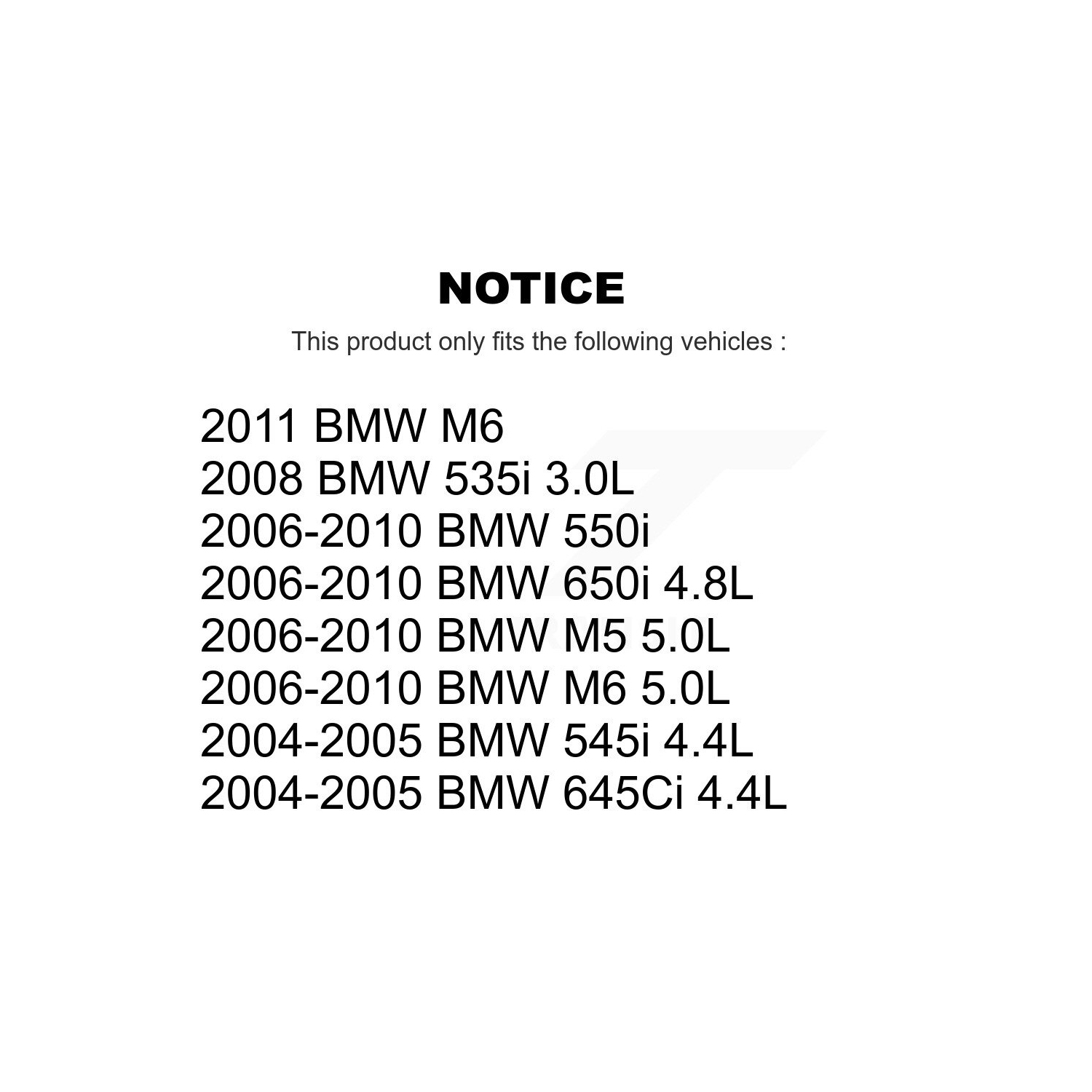 Rear Semi-Metallic Disc Brake Pad Wear Sensor Kit For BMW 650i 645Ci 550i M5 M6 545i 535i KSW-100574