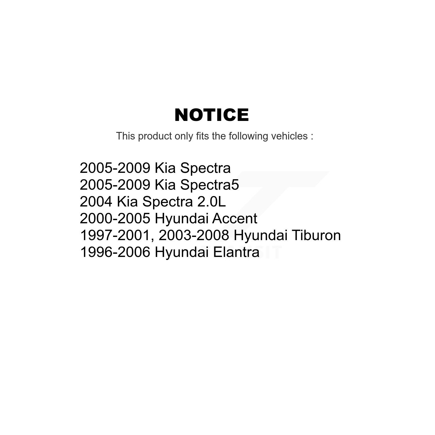 Kit d'extrémité de biellette de direction à joint à rotule avant pour Hyundai Elantra Kia Spectra Tiburon Accent Spectra5 KTR-102296