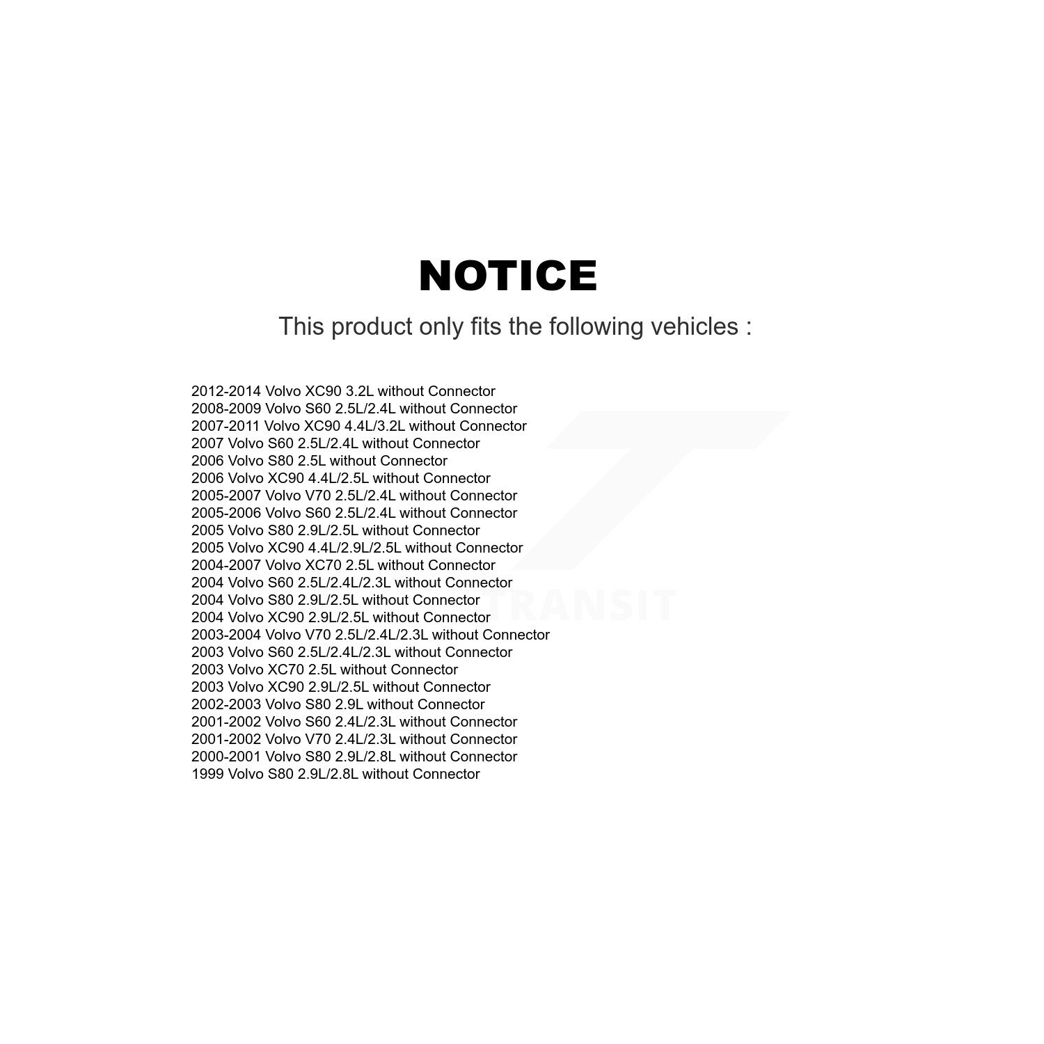 HVAC Blower Motor Resistor SEN-2BMR0012 For Volvo XC90 S60 XC70 V70 S80 without Connector