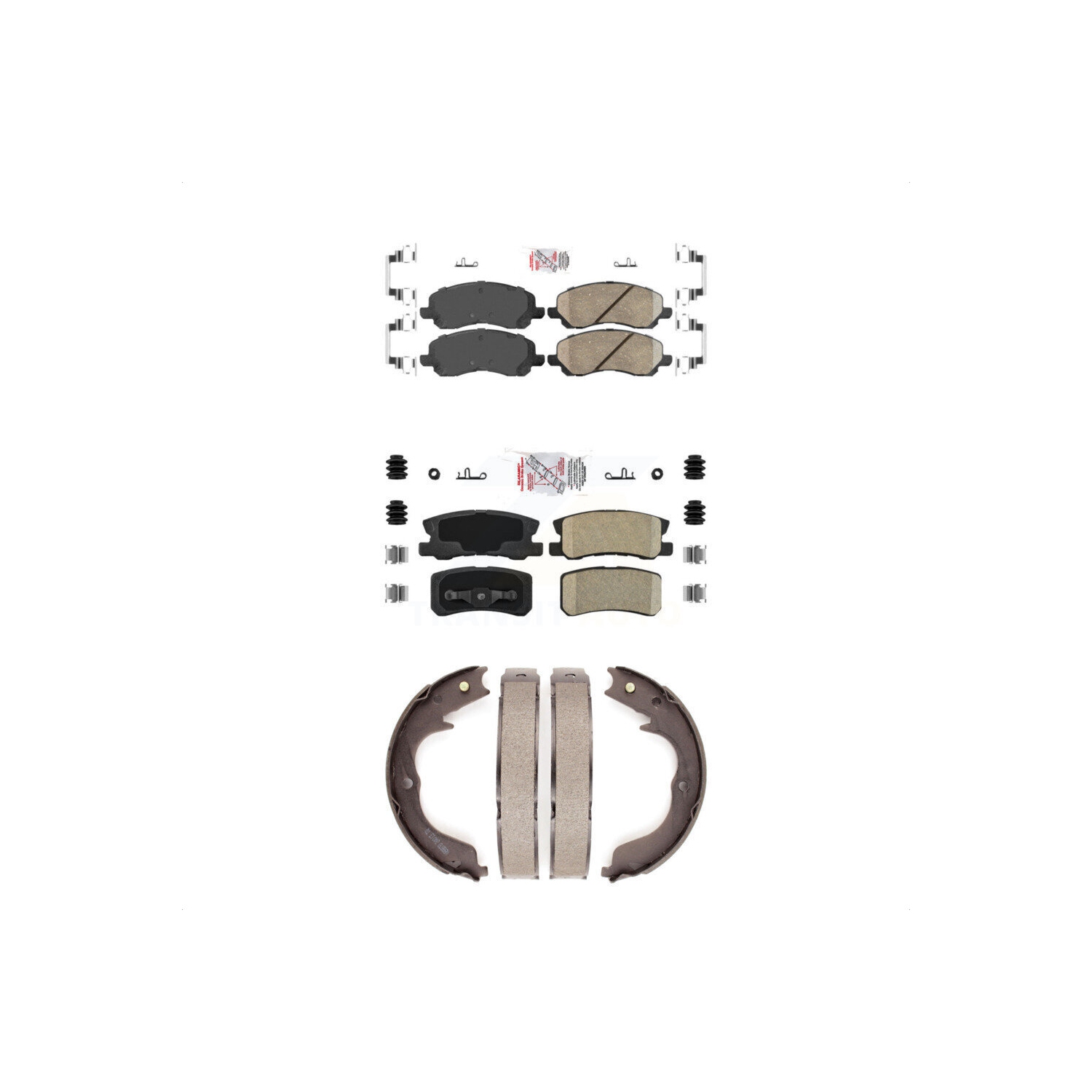 Front Rear Ceramic Disc Brake Pads Kit For Mitsubishi Outlander With 7 Passenger Seating KNN-100455