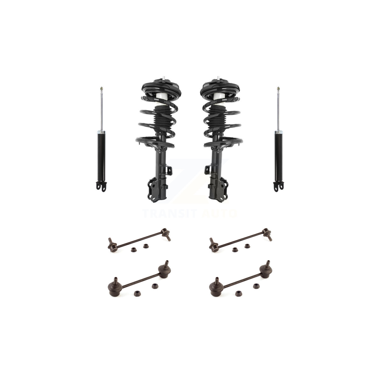 Front Rear Complete Strut Shock & TOR sway Bar Link Kit For Kia Rondo Optima KSS-107765