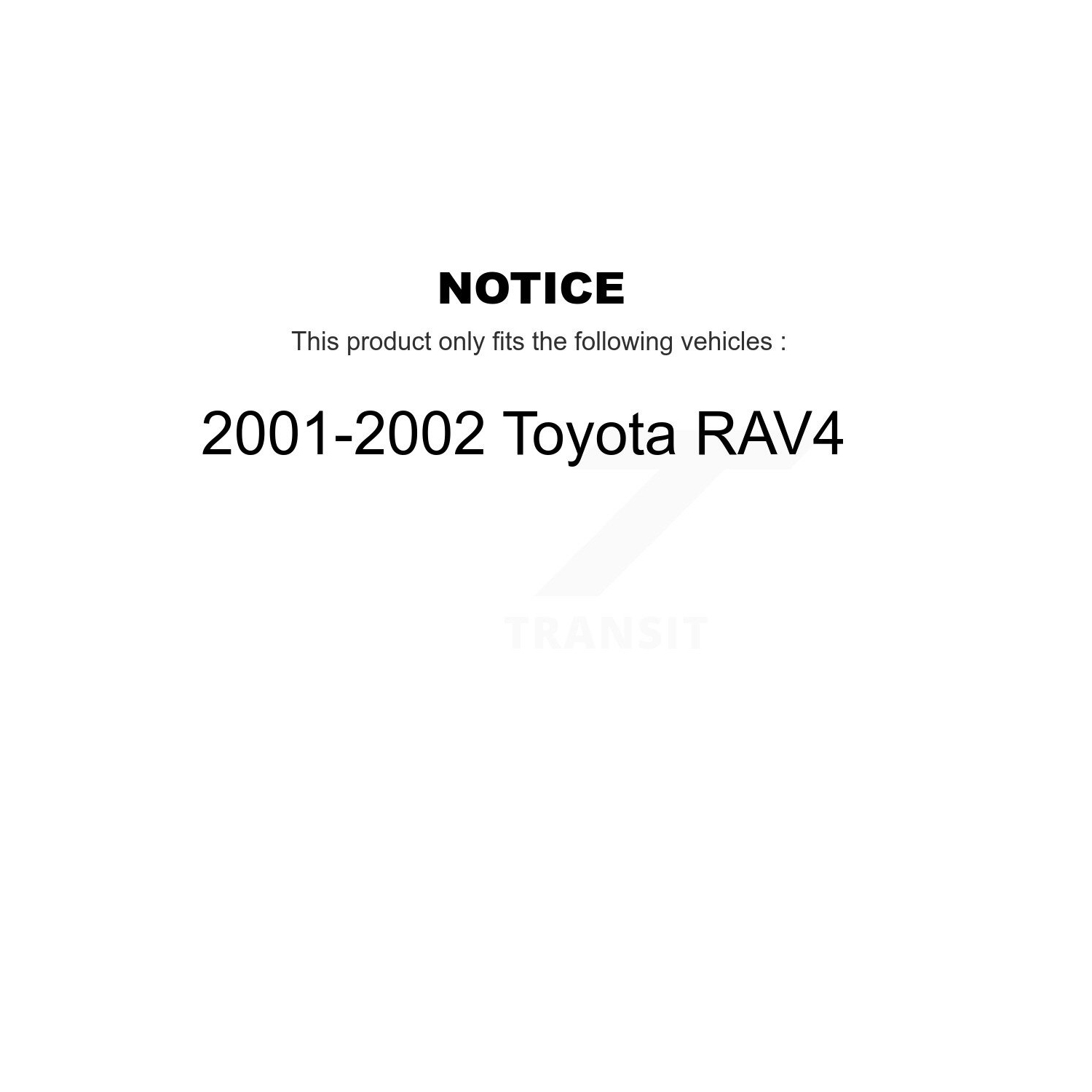 Front Rear Ceramic Disc Brake Pads Kit For 2001-2002 Toyota RAV4 KNN-100127