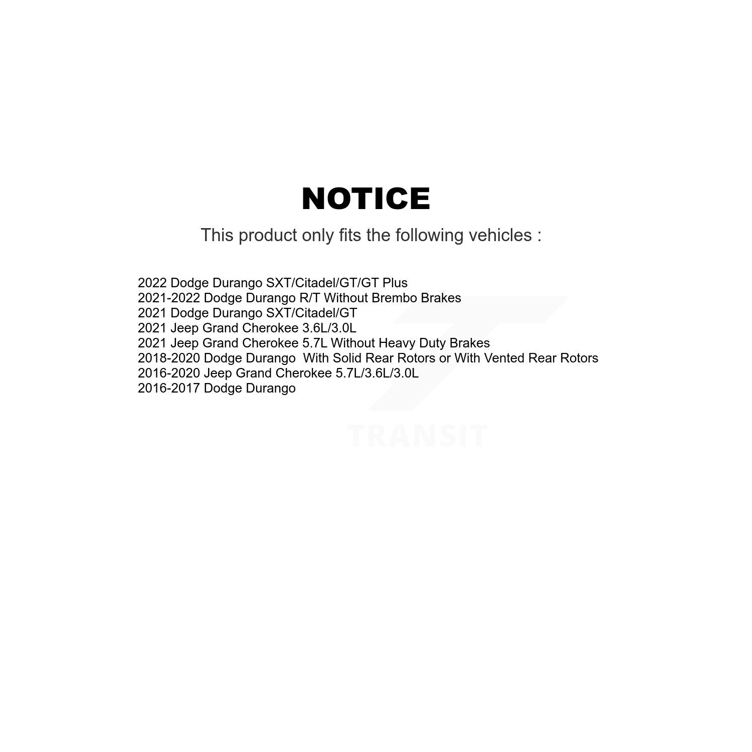 Front Rear Ceramic Disc Brake Pads Kit For Dodge Durango Jeep Grand Cherokee WK KNN-100751