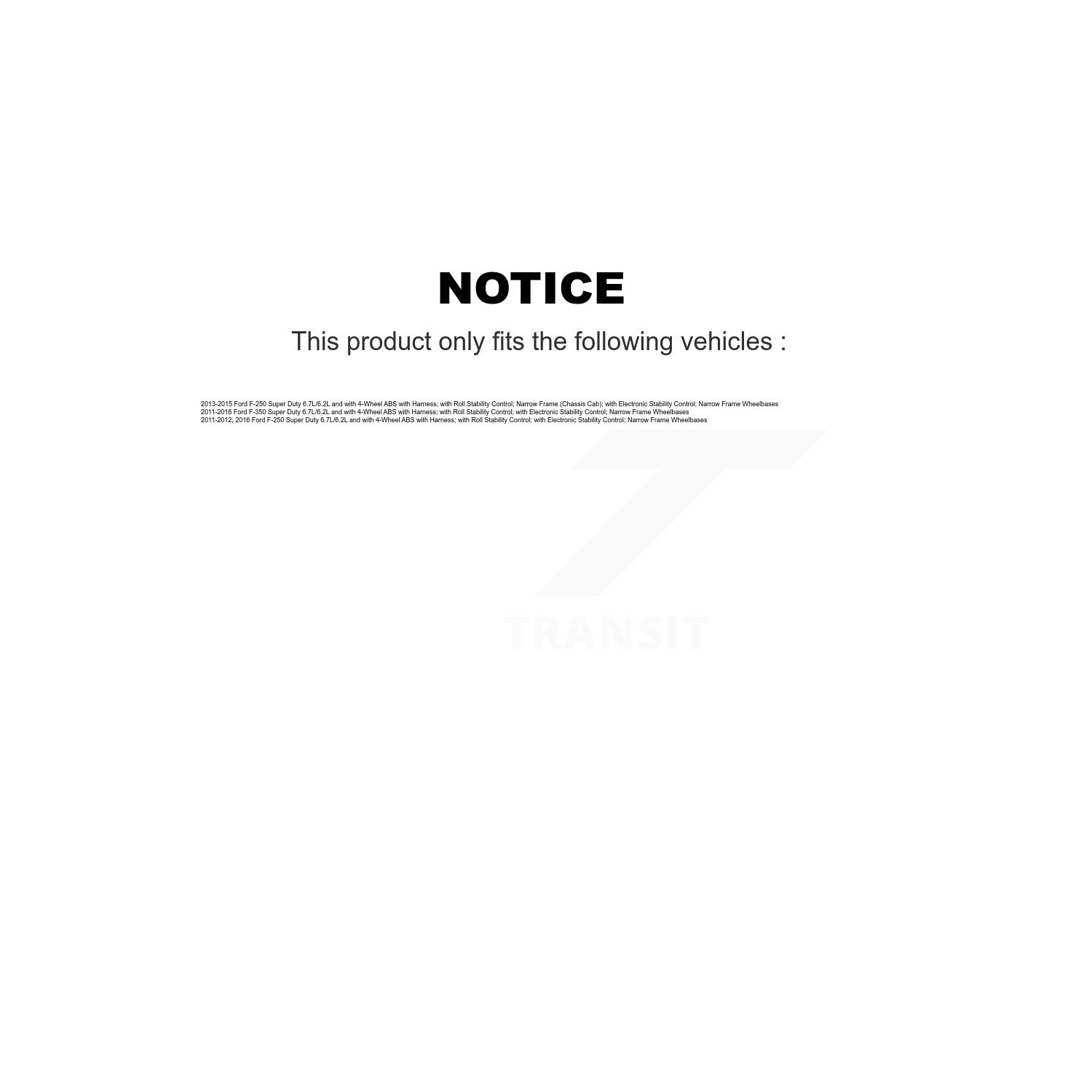 Rear Left ABS Wheel Speed Sensor SEN-2ABS2596 For 2011-2016 Ford F-350 Super Duty F-250