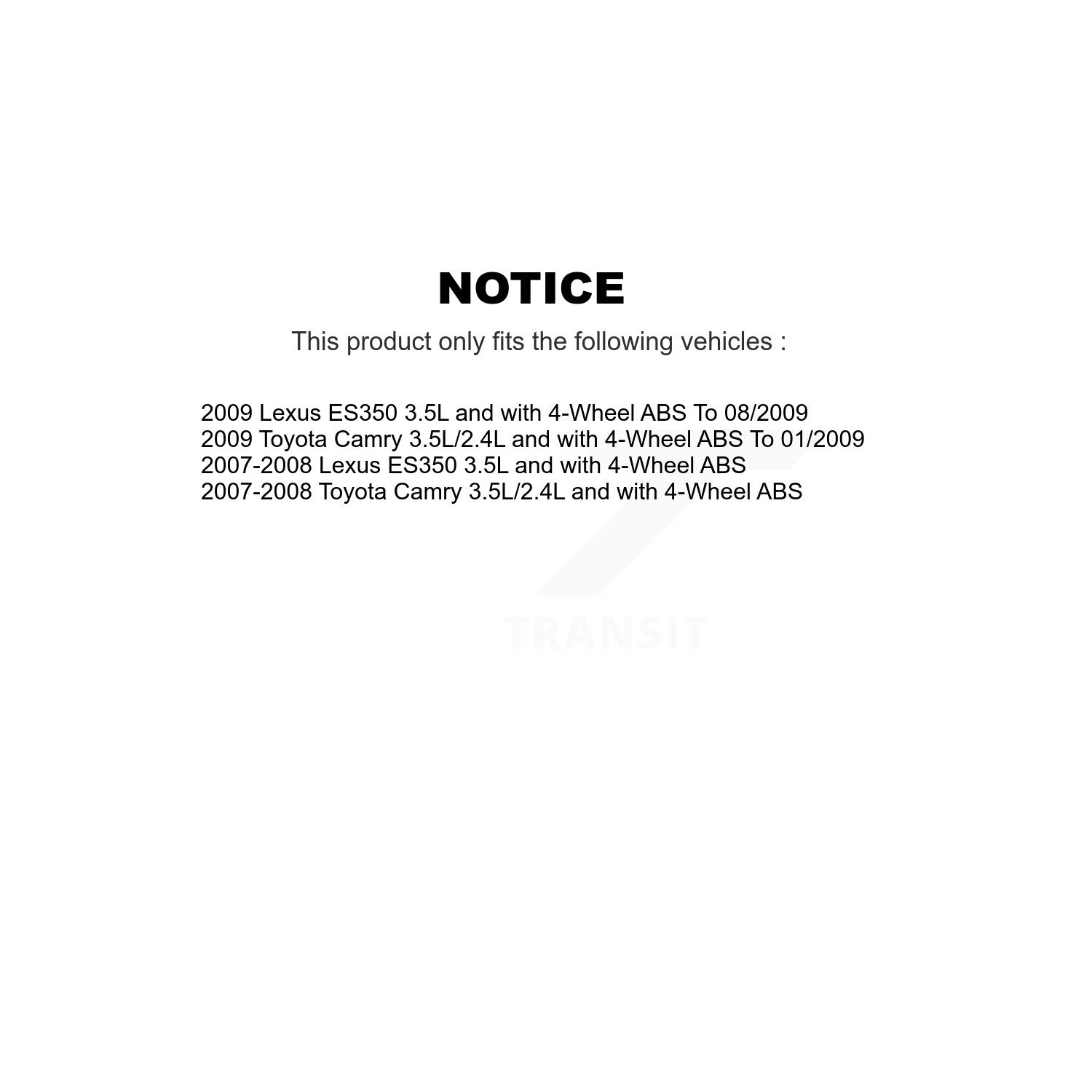 Faisceau de câblage du capteur de vitesse de roue ABS arrière gauche SEN-2ABS0939 pour Toyota Camry Lexus ES350