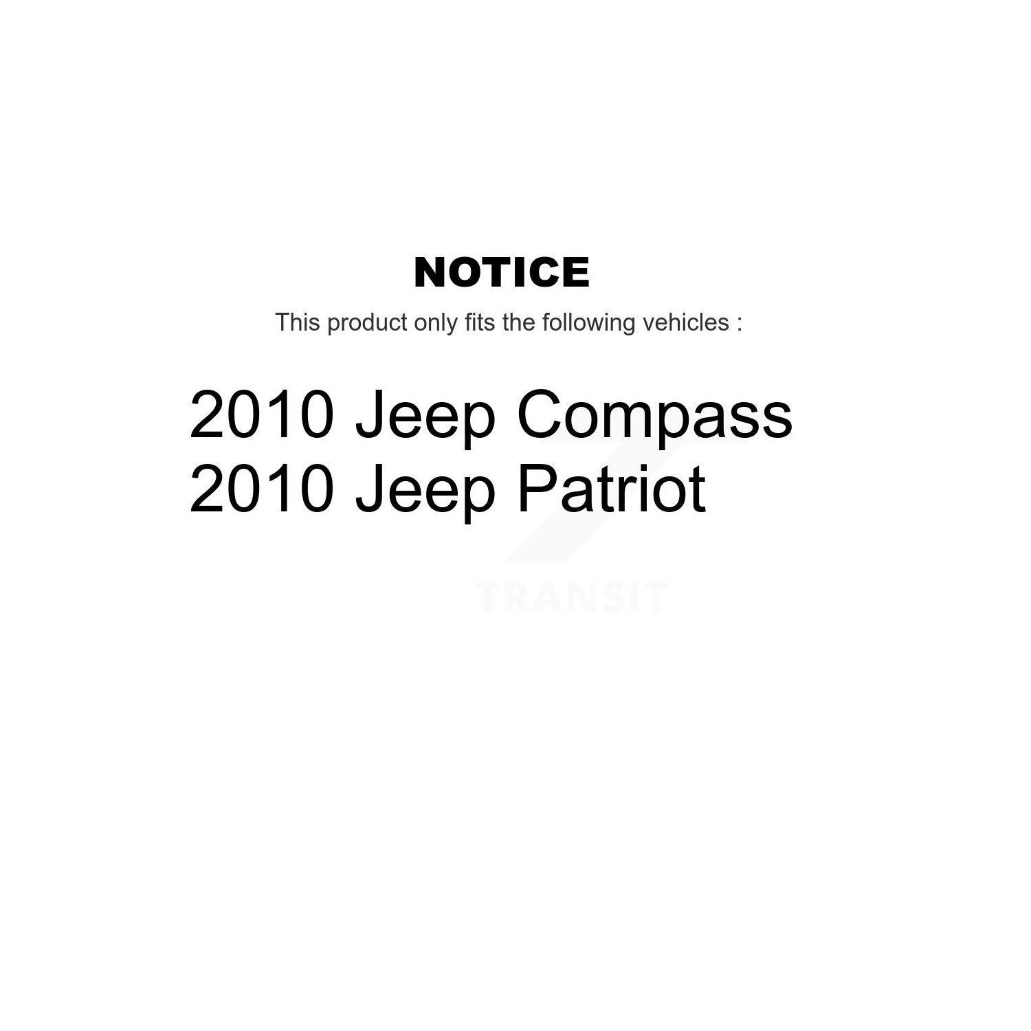 Rear Strut And TOR Link Kit For 2010 Jeep Patriot Compass KSS-106769