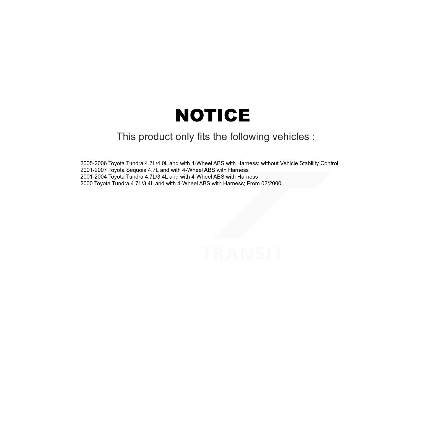 SEN-2ABS0472 de capteur de vitesse de roue ABS avant droit pour Toyota Tundra Sequoia