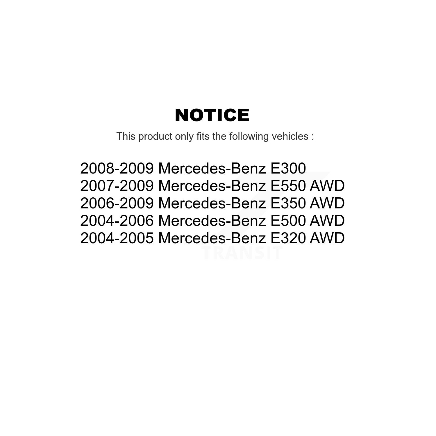 Trousse de biellette de barre stabilisatrice de suspension avant pour Mercedes-Benz E350 E320 E300 E500 E550 E280 KTR-101662