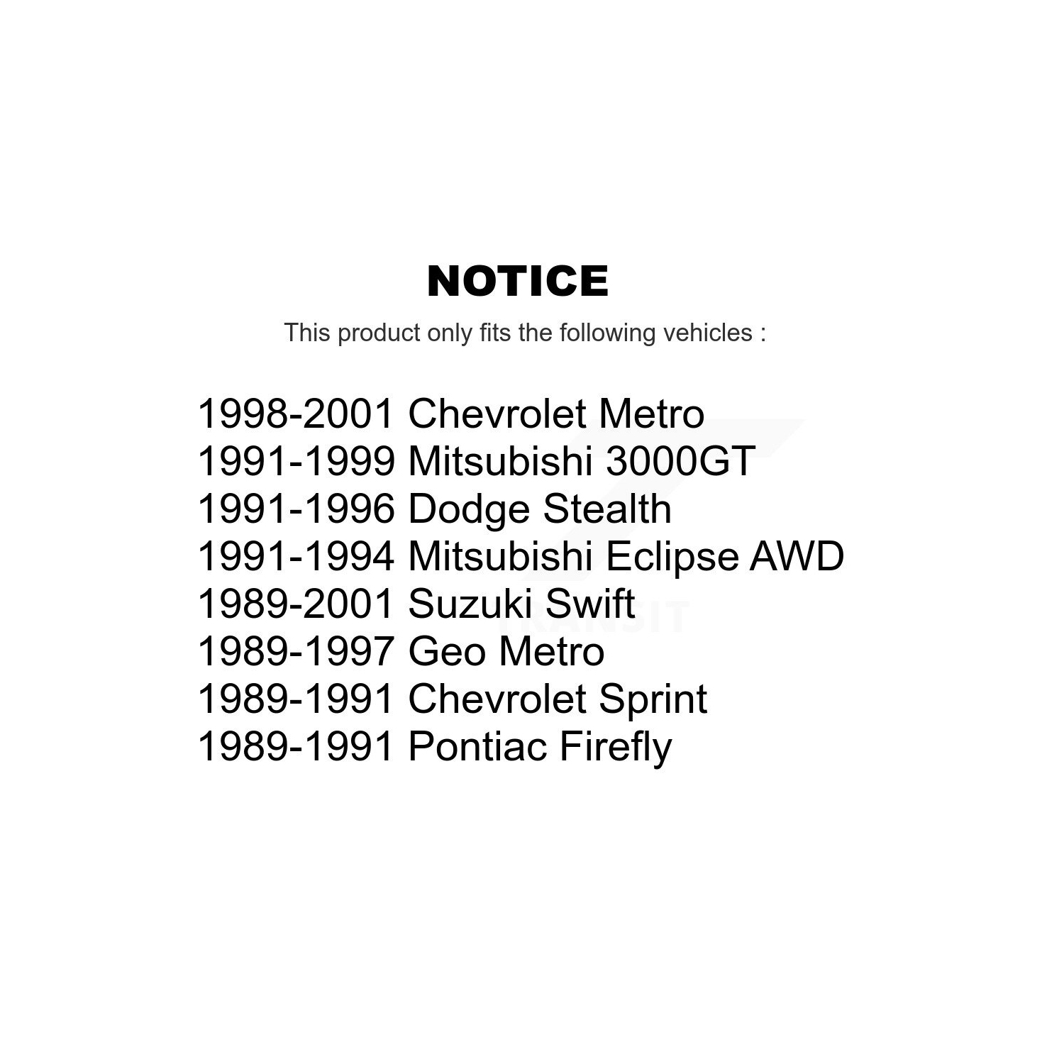 Rear Suspension Sway Bar Link Pair For Dodge Stealth Metro Geo Pontiac Firefly Suzuki KTR-101053