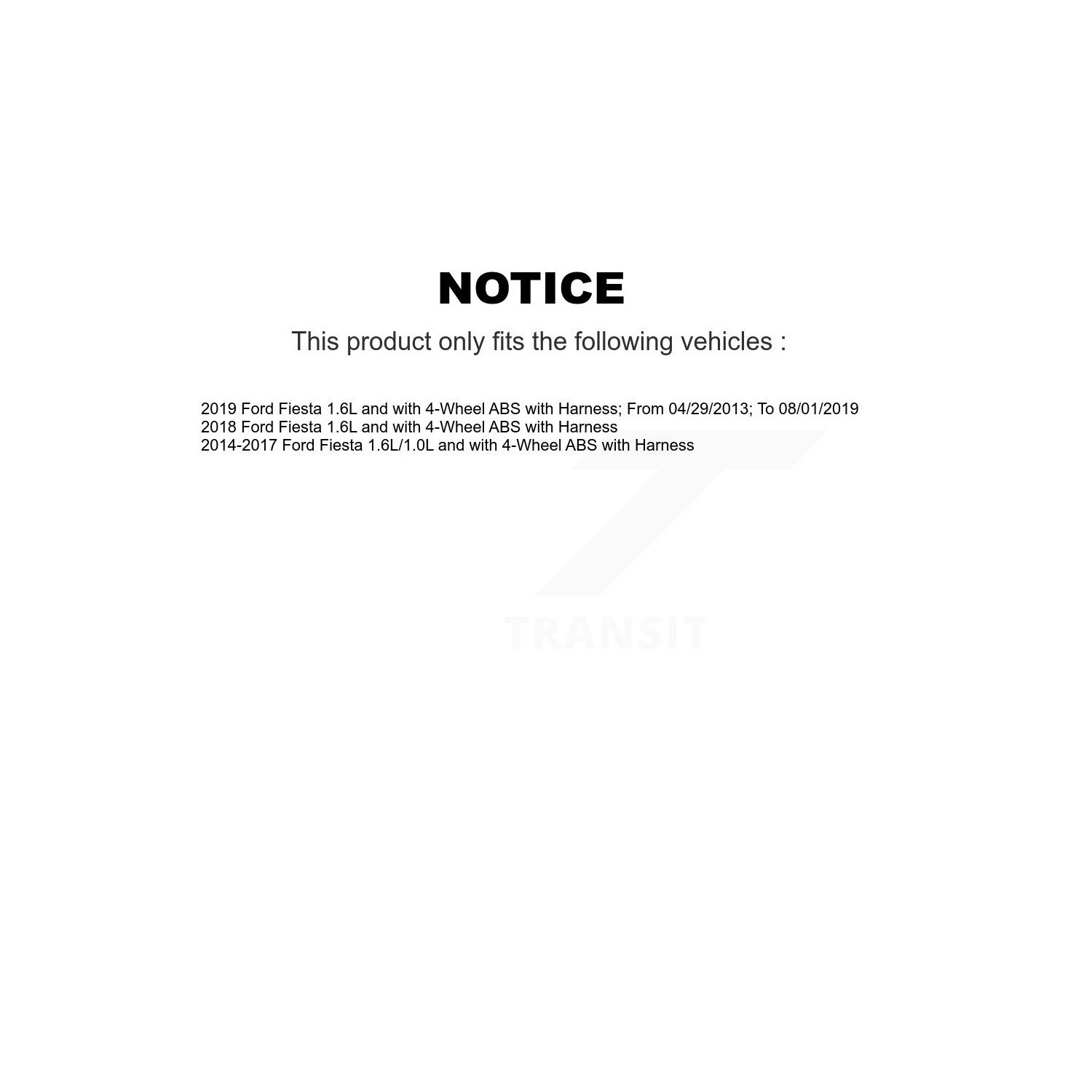 Front ABS Wheel Speed Sensor SEN-2ABS2956 For Ford Fiesta