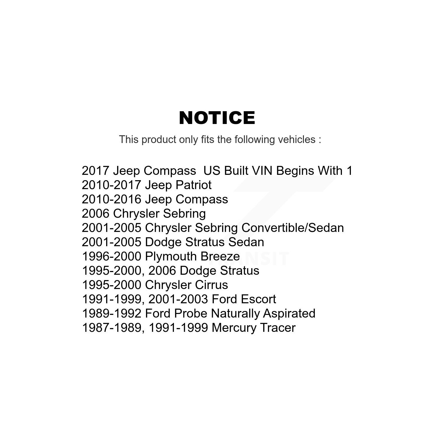 Rear Suspension Sway Bar Link Pair For Chrysler Sebring Ford Escort Cirrus Plymouth Dodge KTR-101042