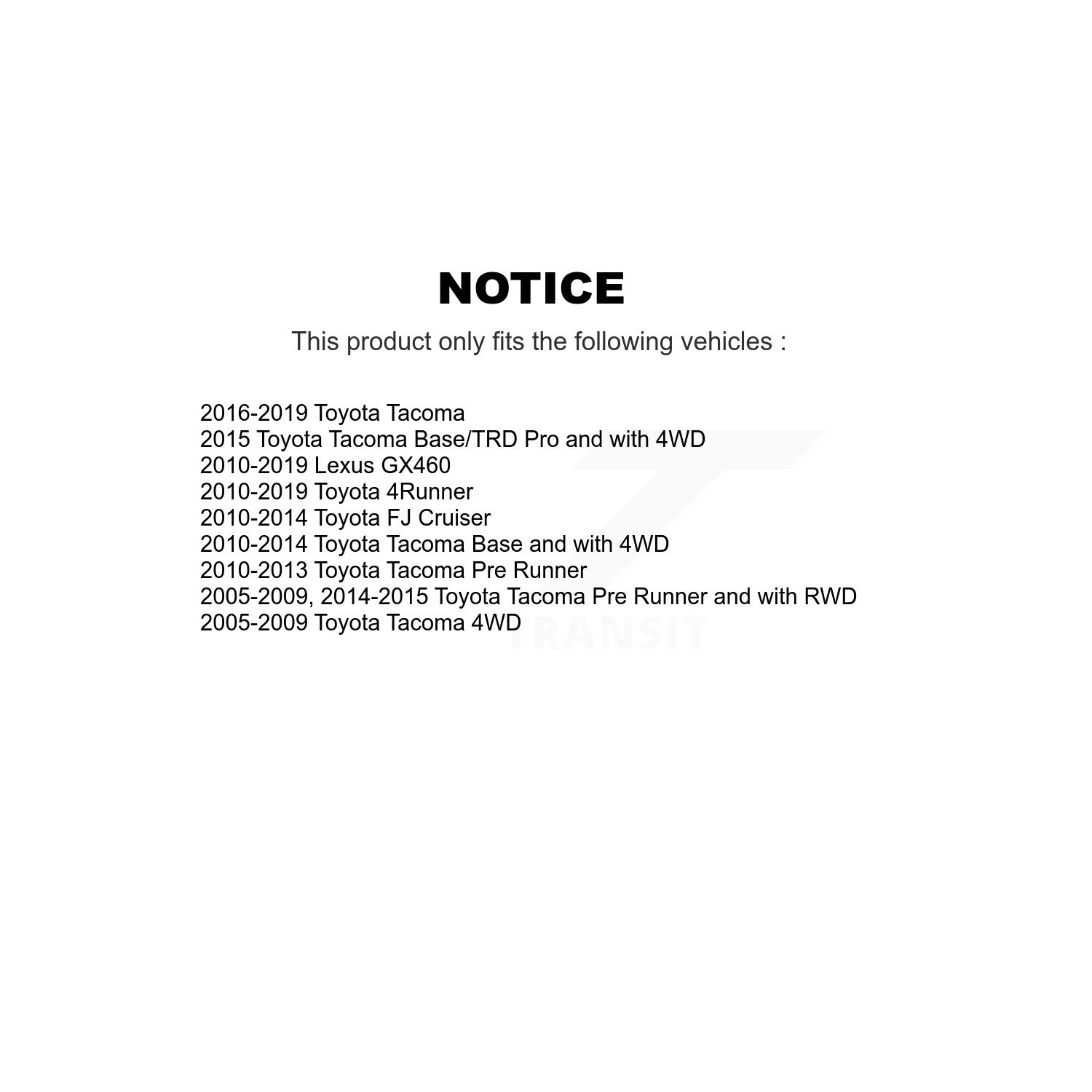 Paire d'embouts de biellette de direction extérieure avant pour Toyota Tacoma 4Runner Lexus GX460 FJ Cruiser KTR-104677