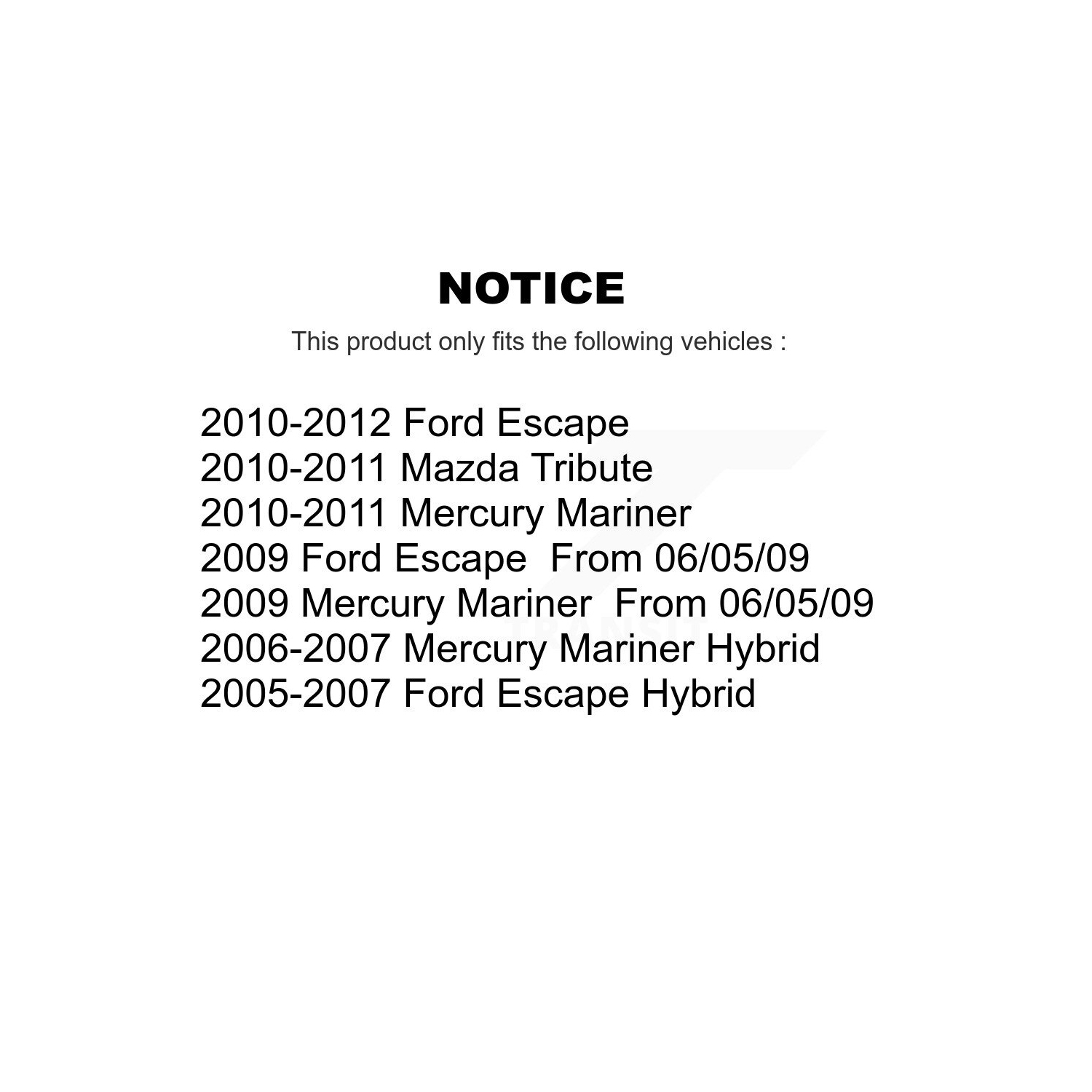 Front Outer Steering Tie Rod End Pair For Ford Escape Mazda Tribute Mercury Mariner KTR-104624