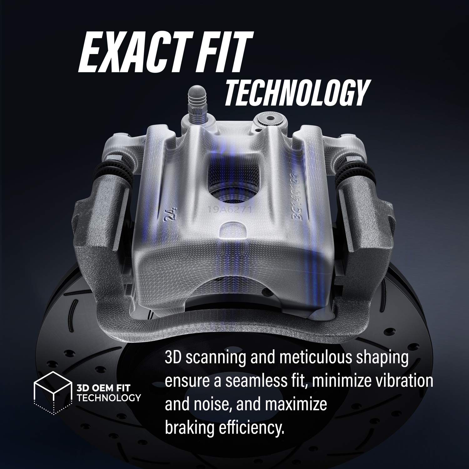 Front Left Brake Caliper For Chevy Express 3500 & GMC Sierra 2500HD – New DRIVESTAR With Lifetime Warranty