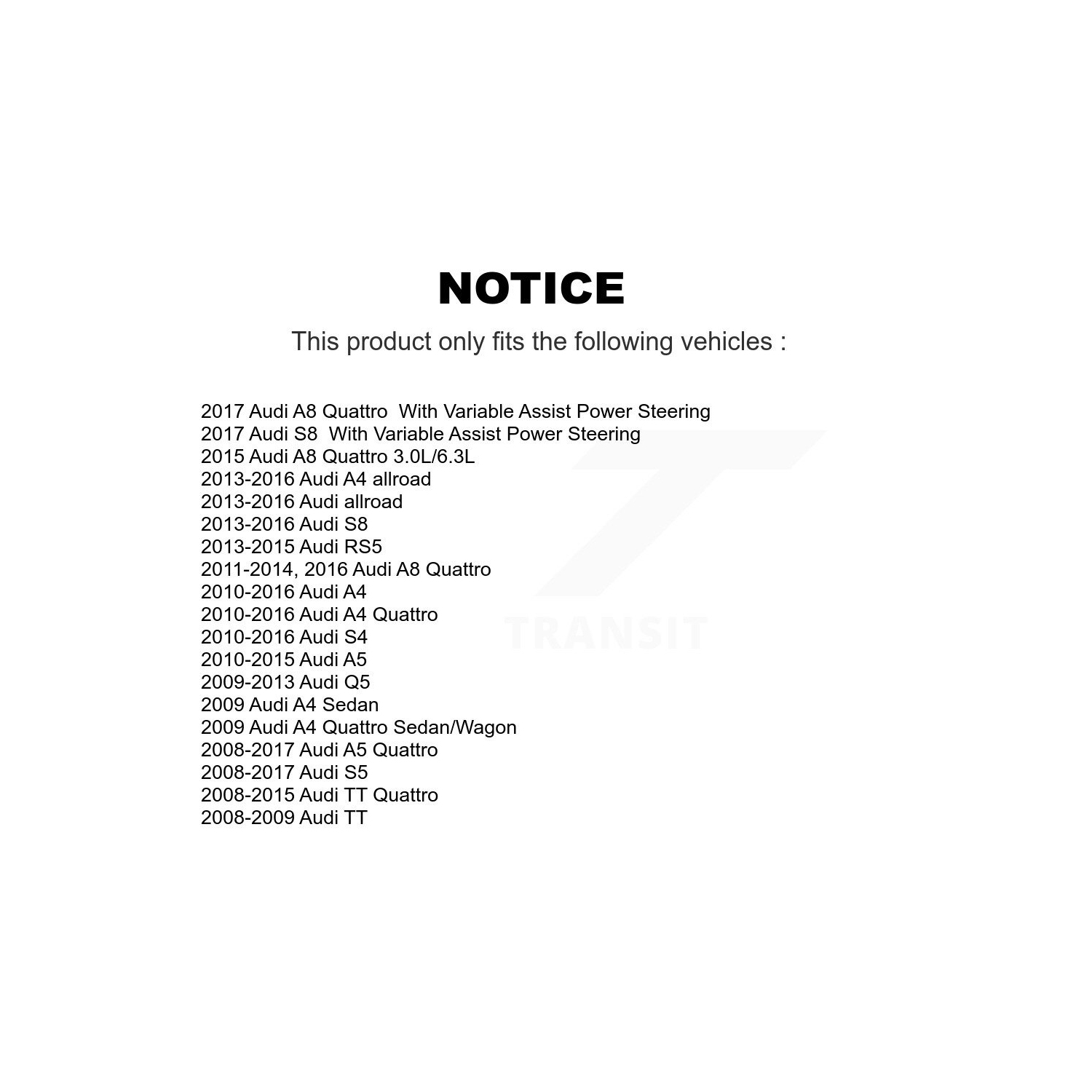 Front Inner Tie Rod End Pair For Audi A4 Quattro Q5 A5 S4 S5 TT allroad A8 RS5 TTS S8 RS KTR-104842